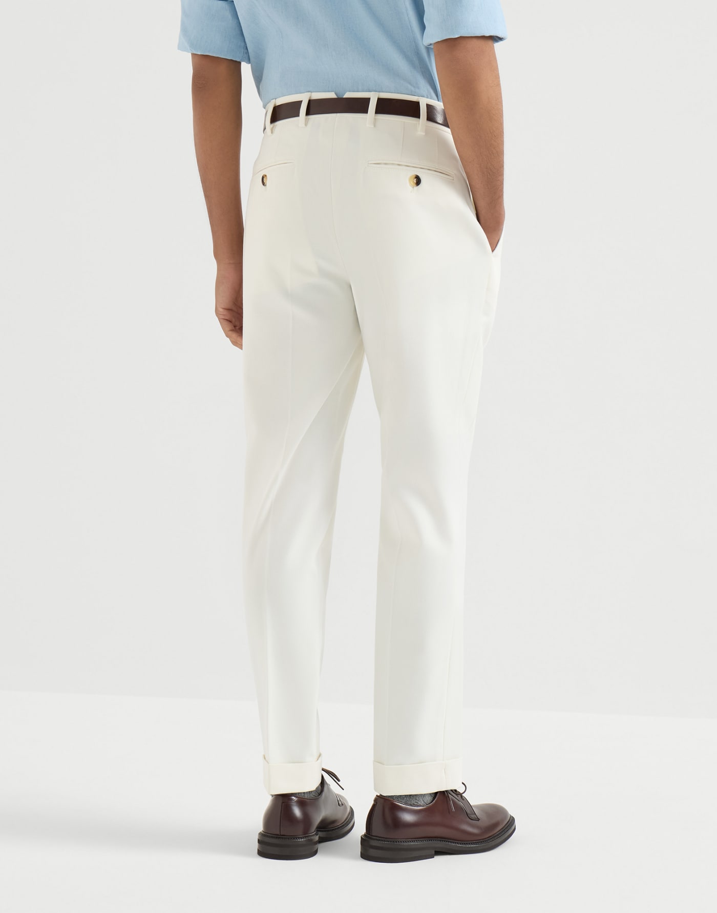 Italian fit trousers Panama Man - Brunello Cucinelli