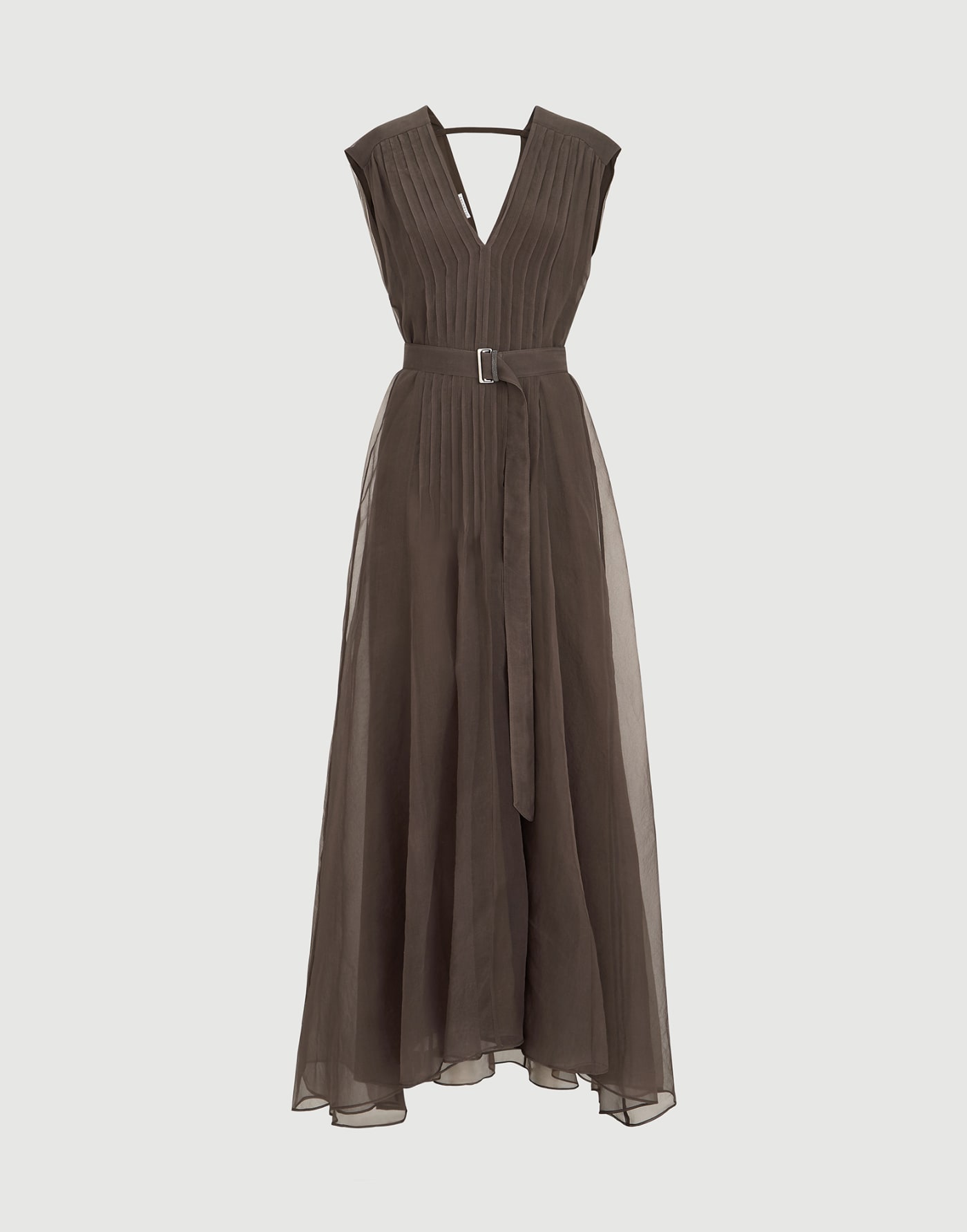 Silk dress Brown Woman - Brunello Cucinelli