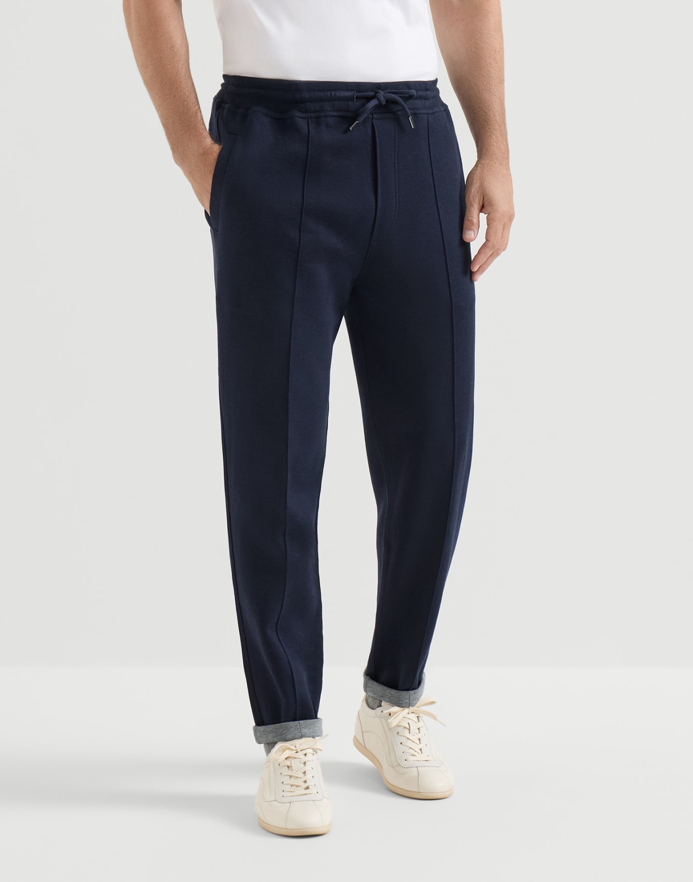 Double cloth trousers Cobalt Man - Brunello Cucinelli