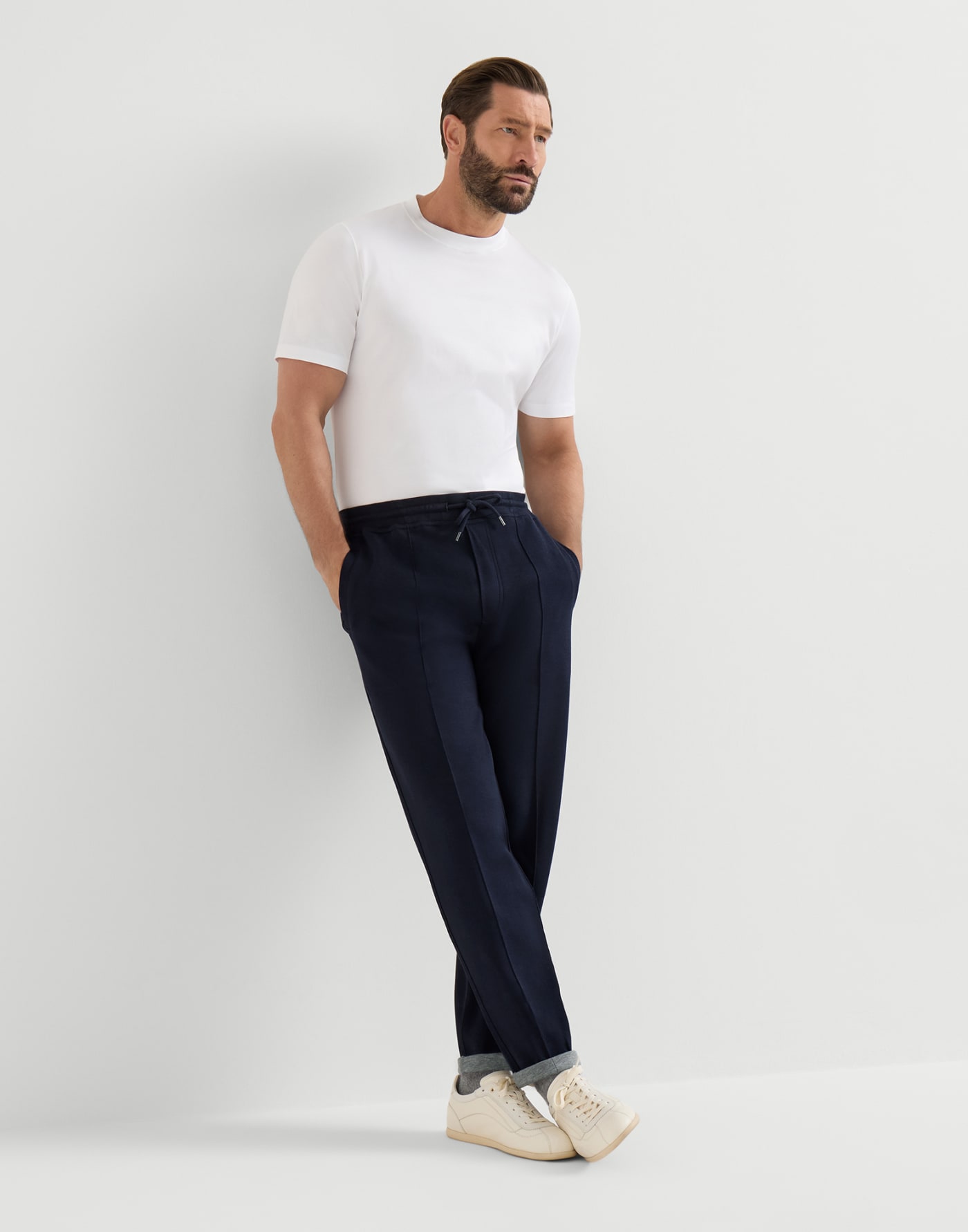 Double cloth trousers Cobalt Man - Brunello Cucinelli