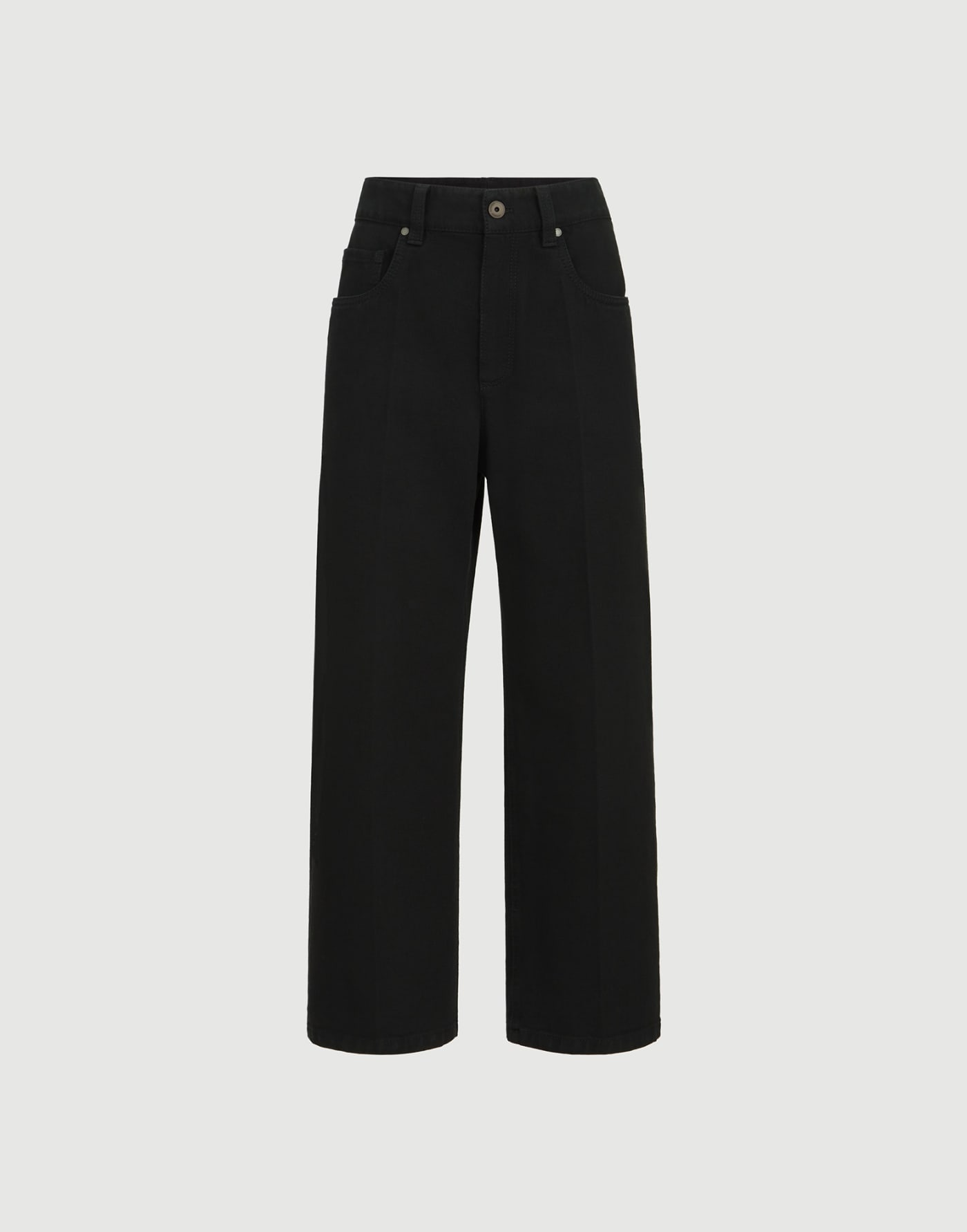 Pantalone Contemporary Square Nero Donna - Brunello Cucinelli