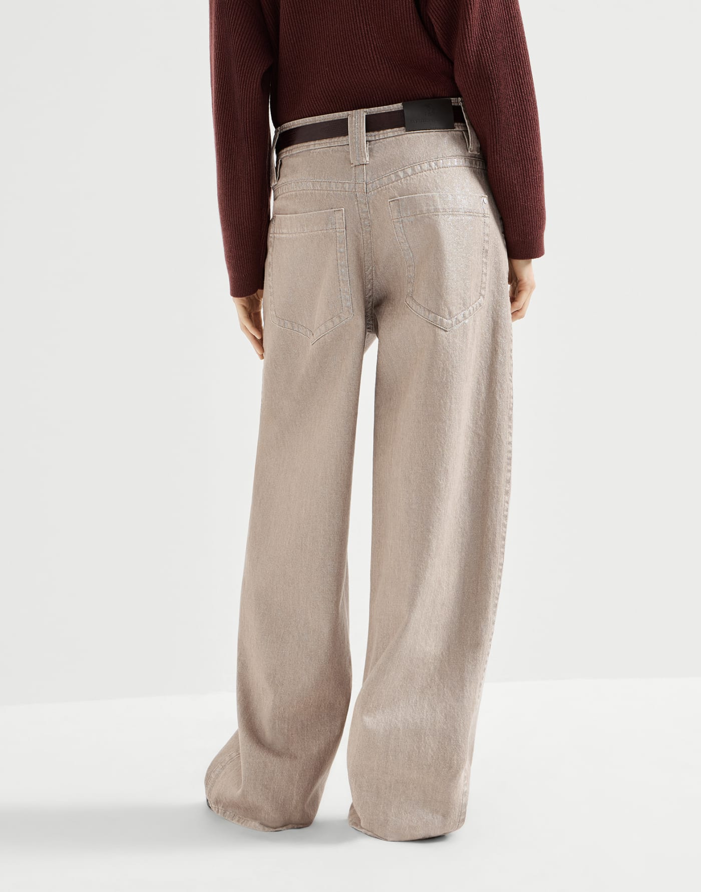 Pantalone Baggy con monile Corda Donna - Brunello Cucinelli