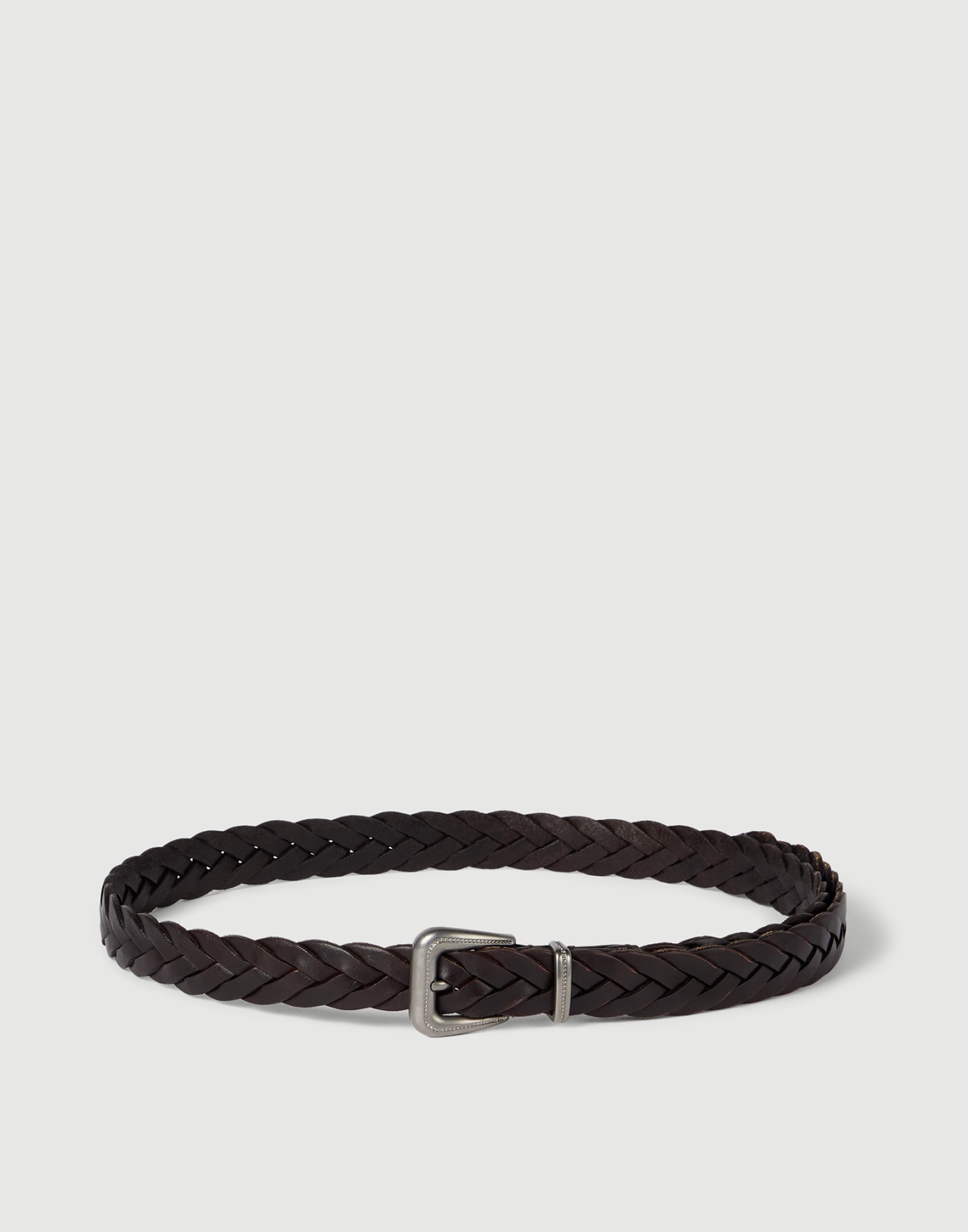 Ceinture en cuir tressé Marron Femme - Brunello Cucinelli
