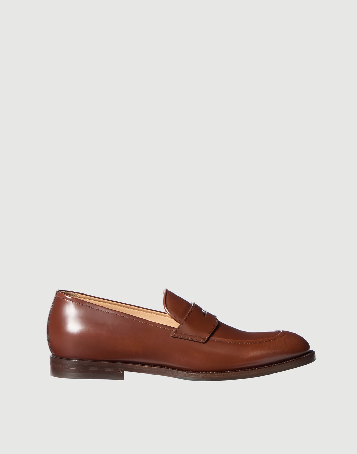Calfskin penny loafers Leather Man - Brunello Cucinelli