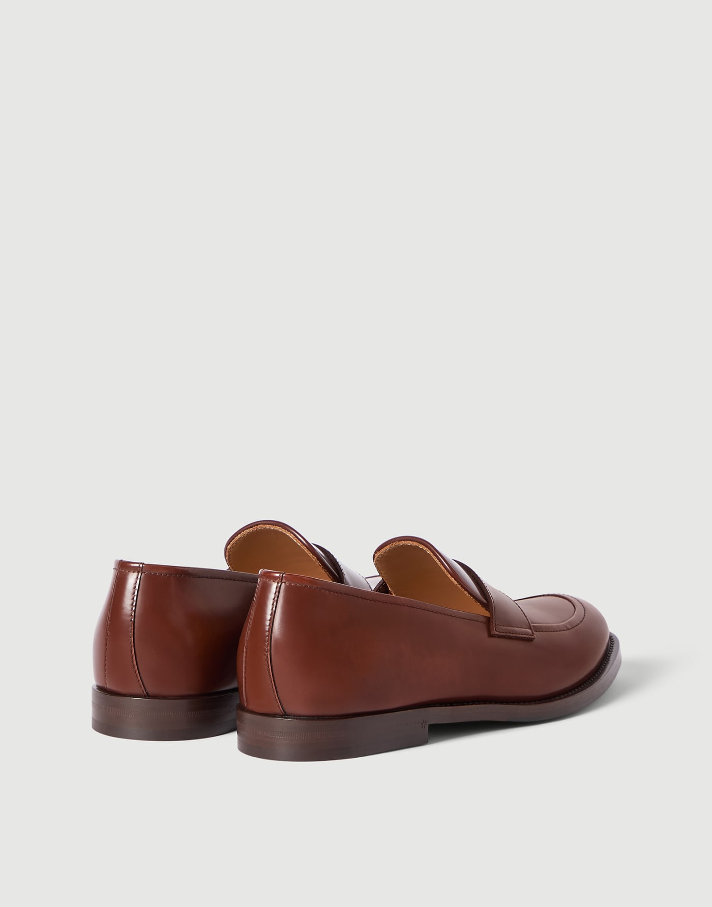 Calfskin penny loafers Leather Man - Brunello Cucinelli