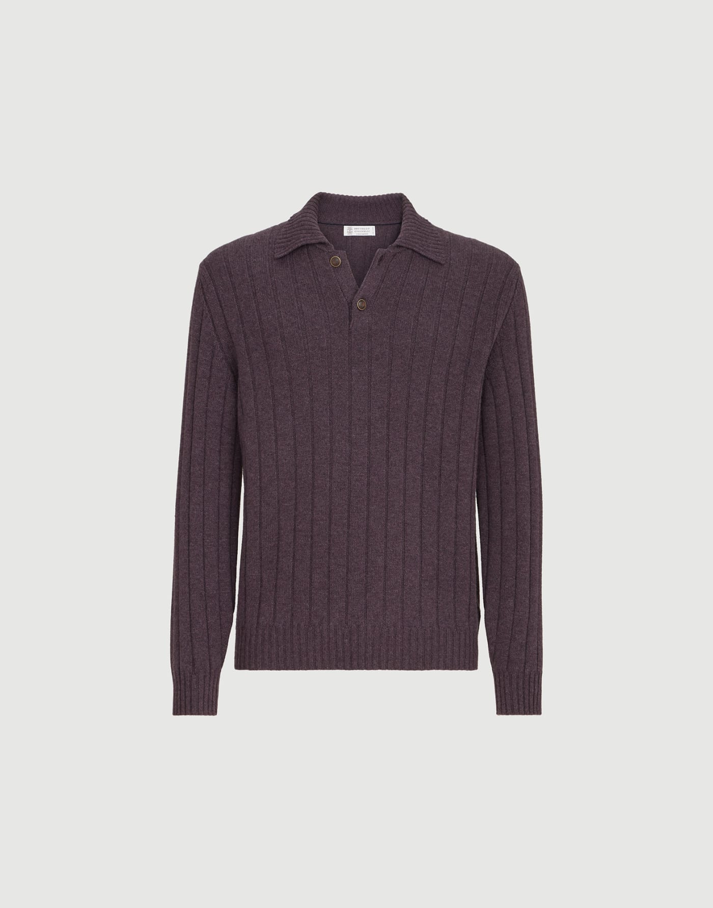 Cashmere knit polo shirt Sloe Man - Brunello Cucinelli