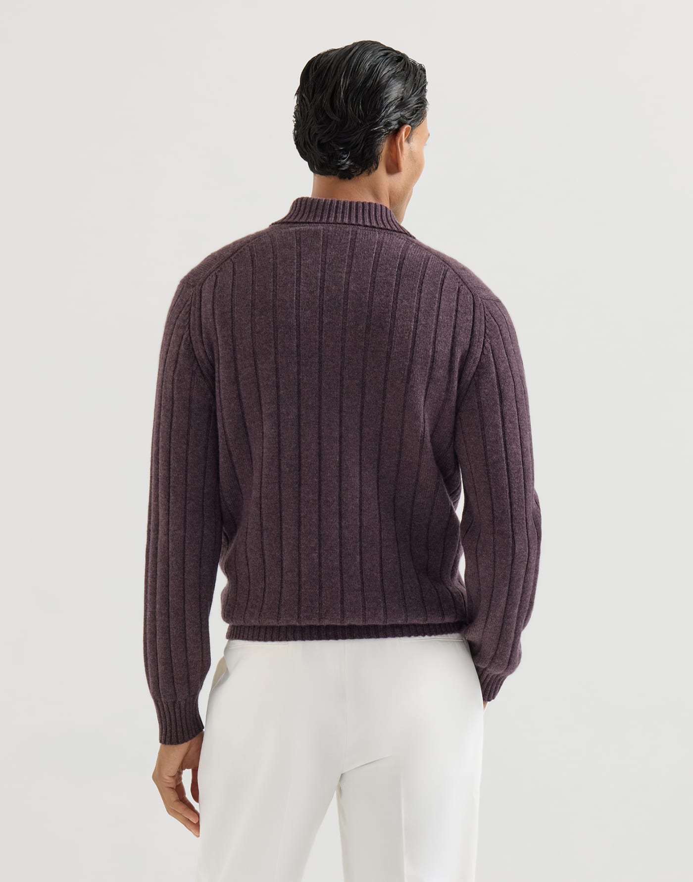 Cashmere knit polo shirt Sloe Man - Brunello Cucinelli