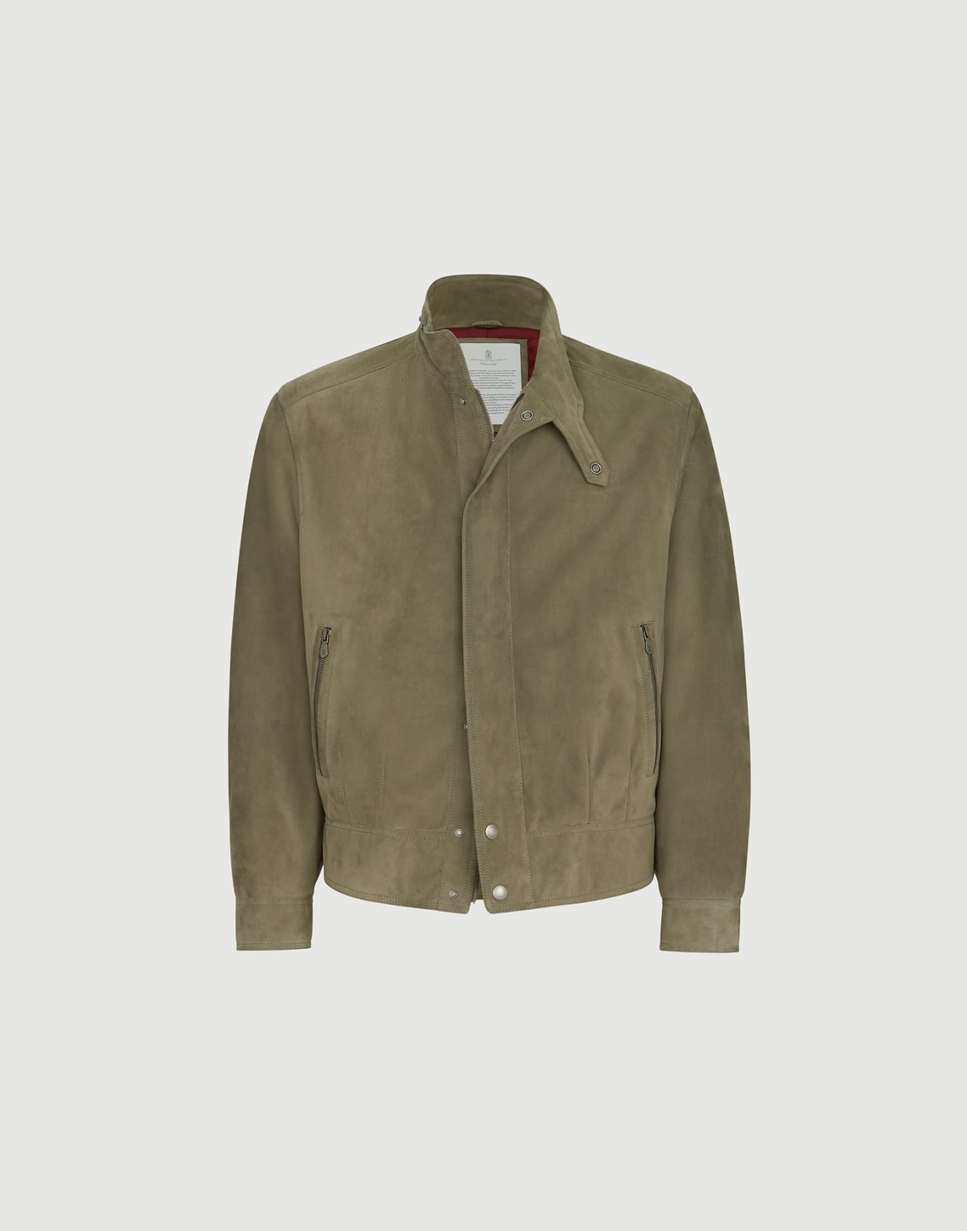 Padded suede outerwear jacket Military Man - Brunello Cucinelli