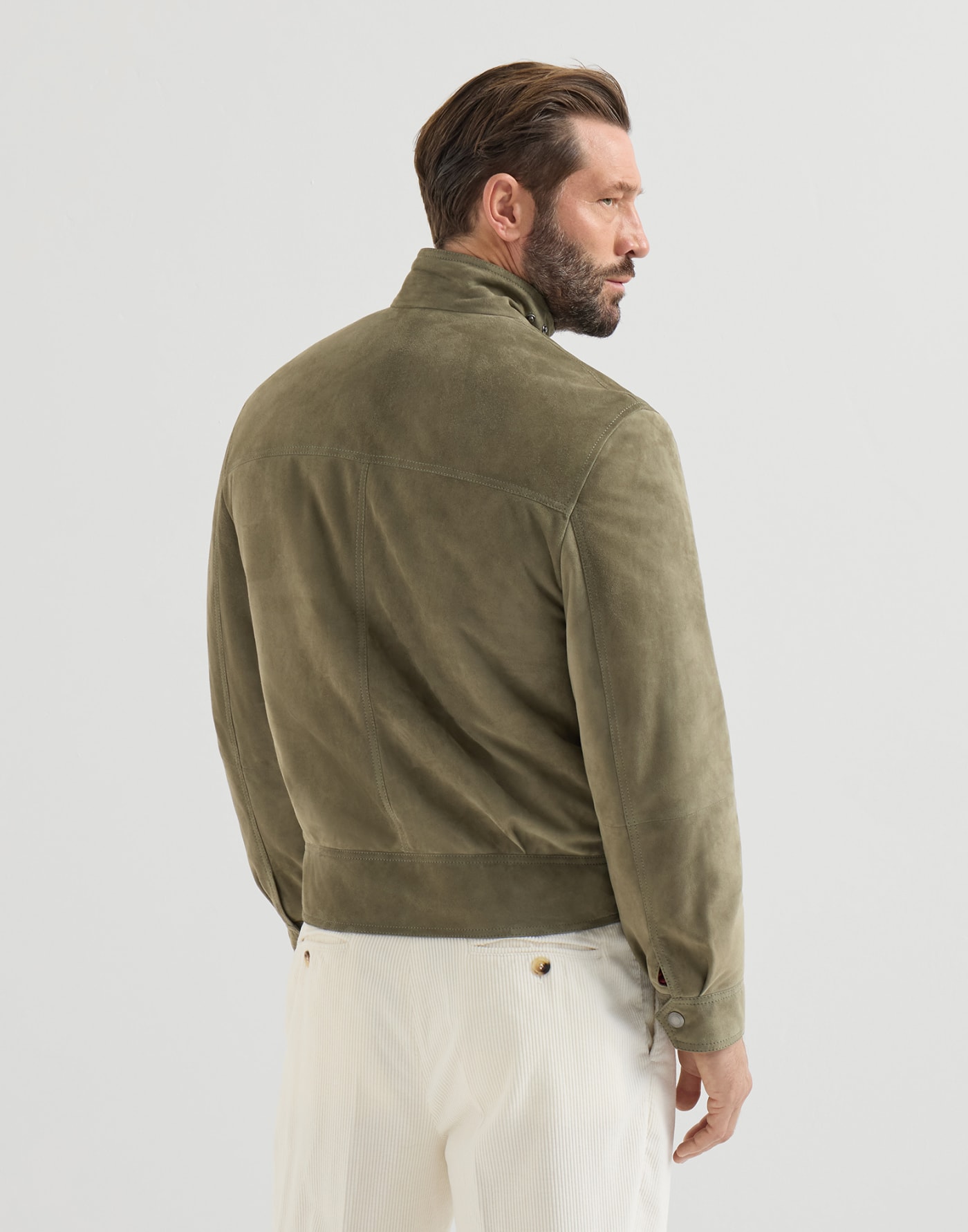Padded suede outerwear jacket Military Man - Brunello Cucinelli