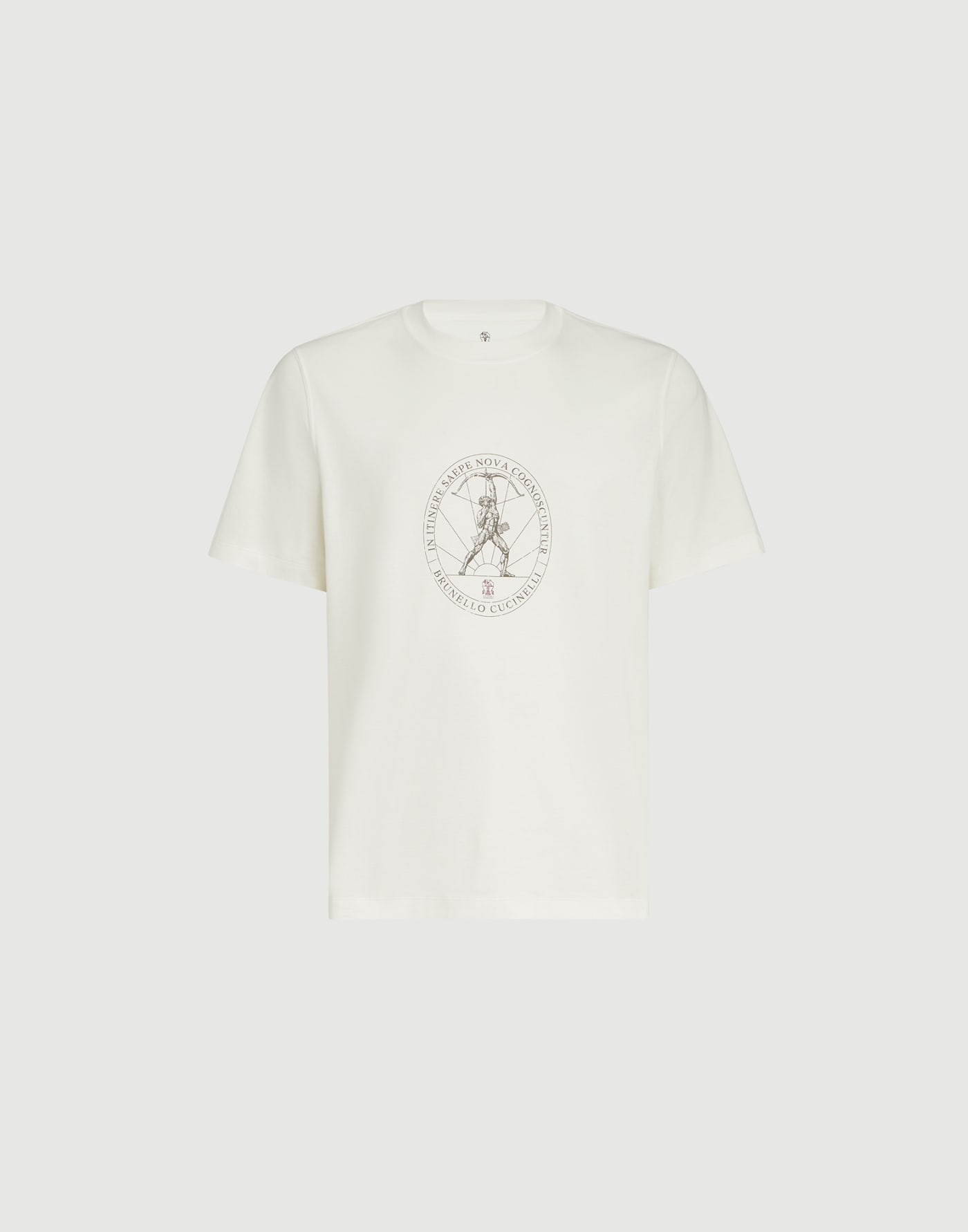 T-shirt with print Off-White Man - Brunello Cucinelli
