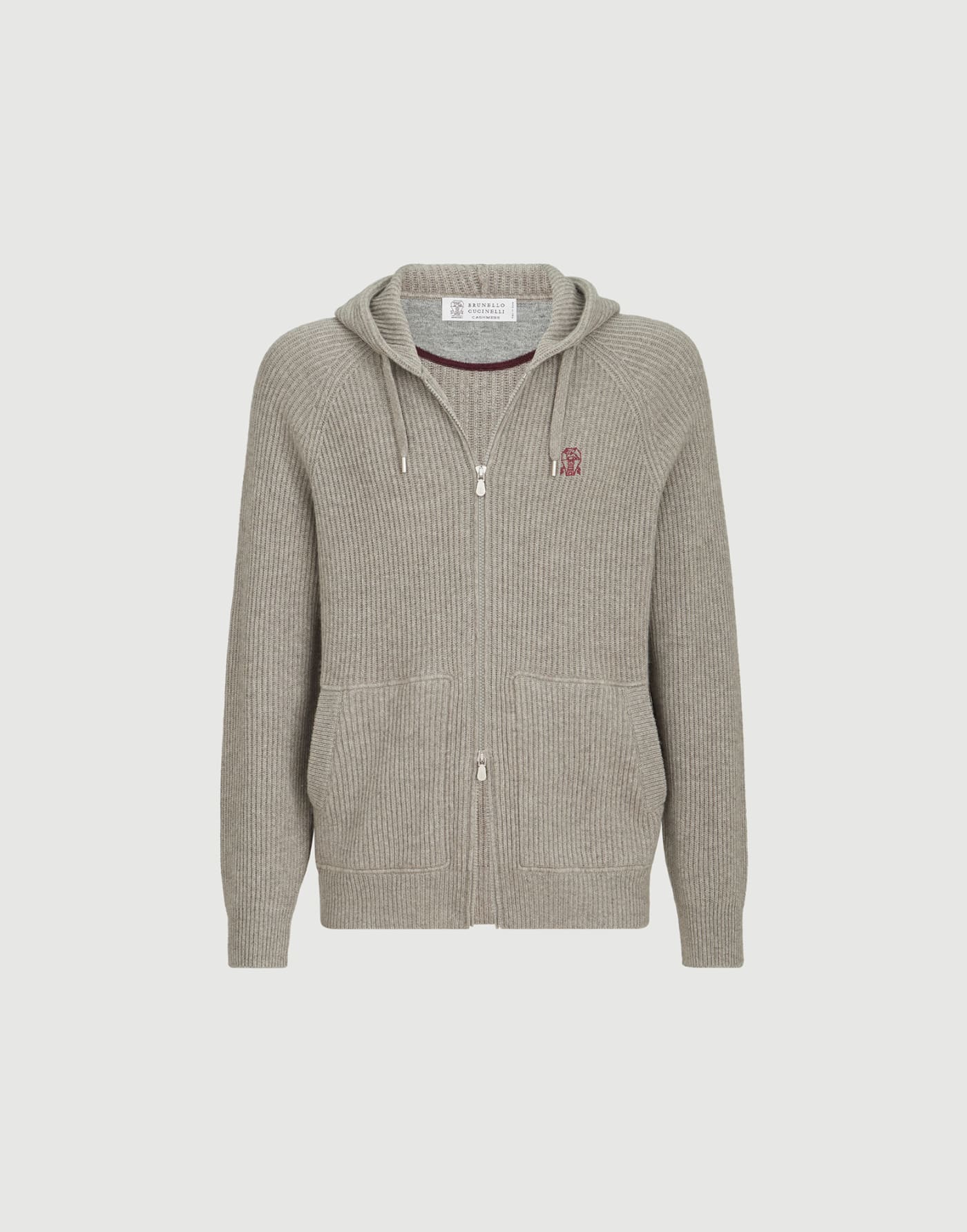 Cashmere sweatshirt Stone Grey Man - Brunello Cucinelli