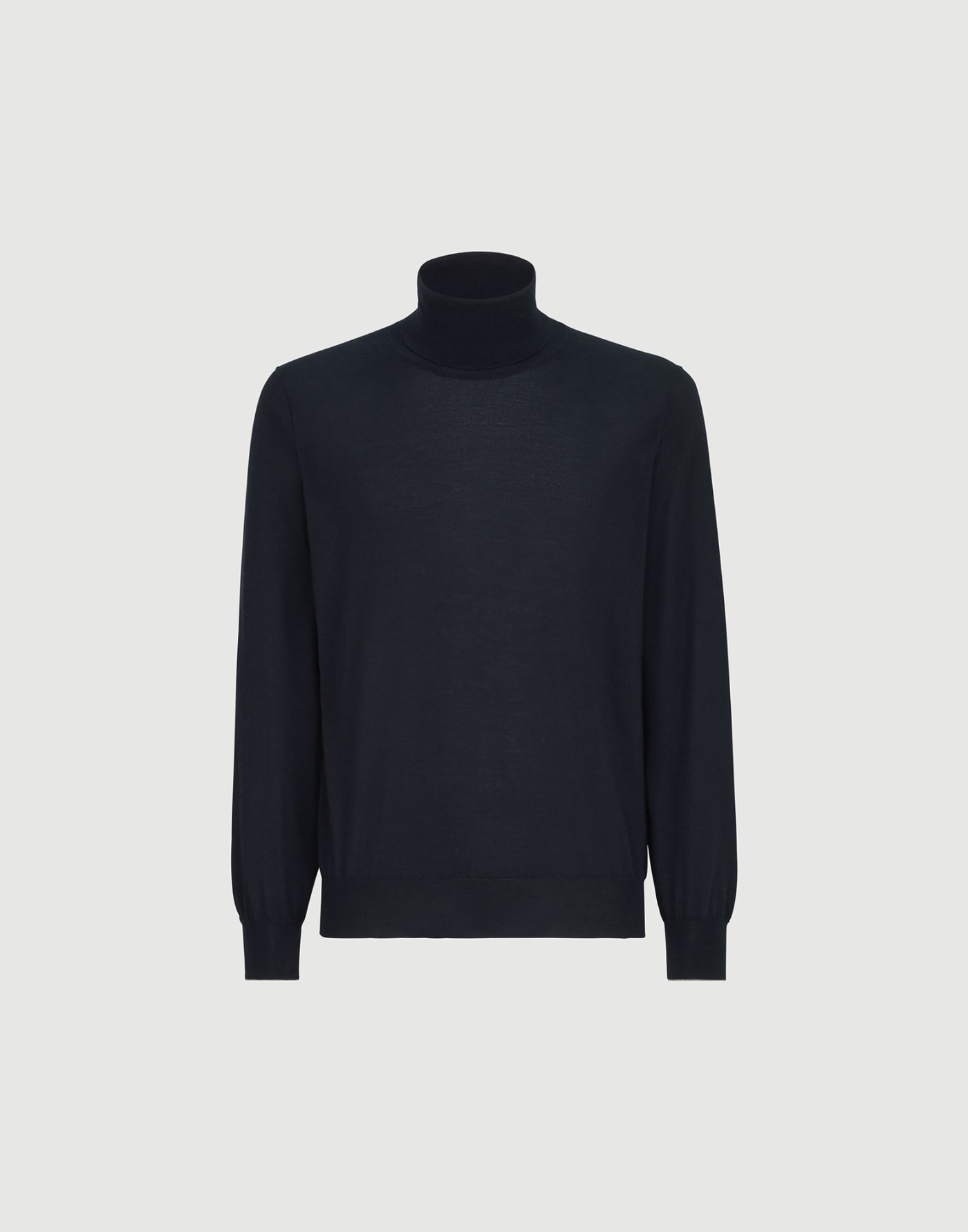 Turtleneck sweater Navy Blue Man - Brunello Cucinelli
