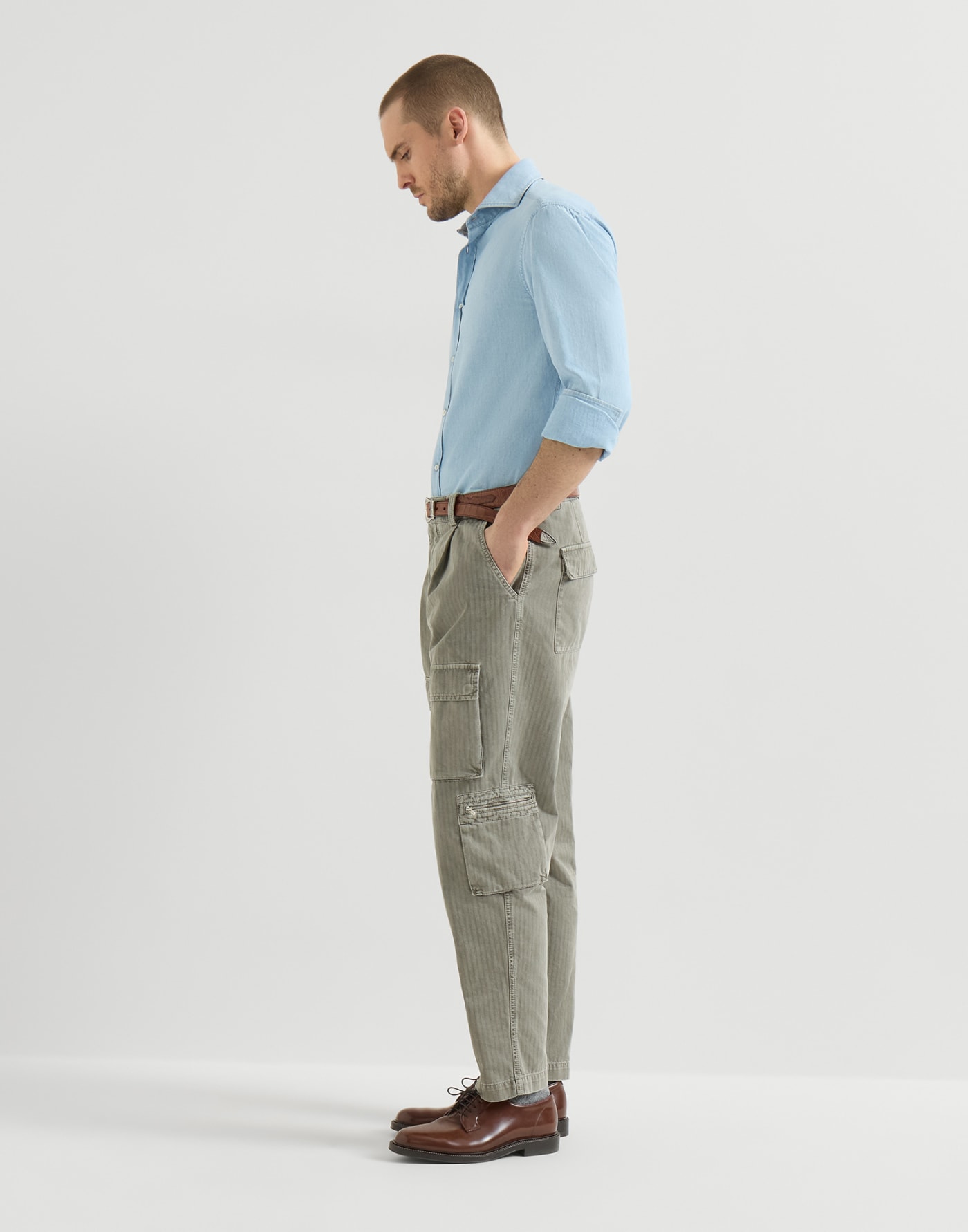 Chevron trousers Military Man - Brunello Cucinelli