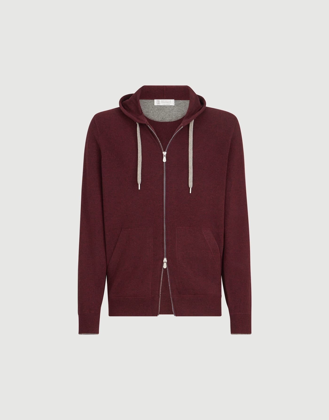 Cashmere sweatshirt Burgundy Man - Brunello Cucinelli