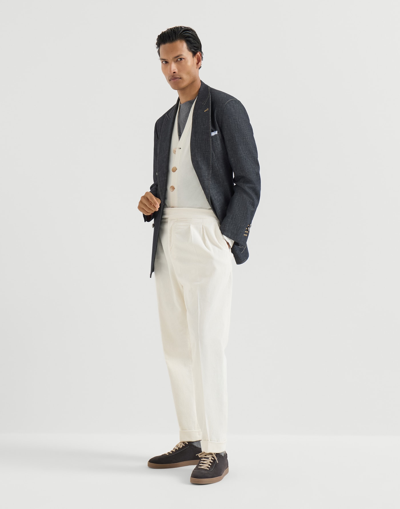 Cashmere cardigan Panama Man - Brunello Cucinelli