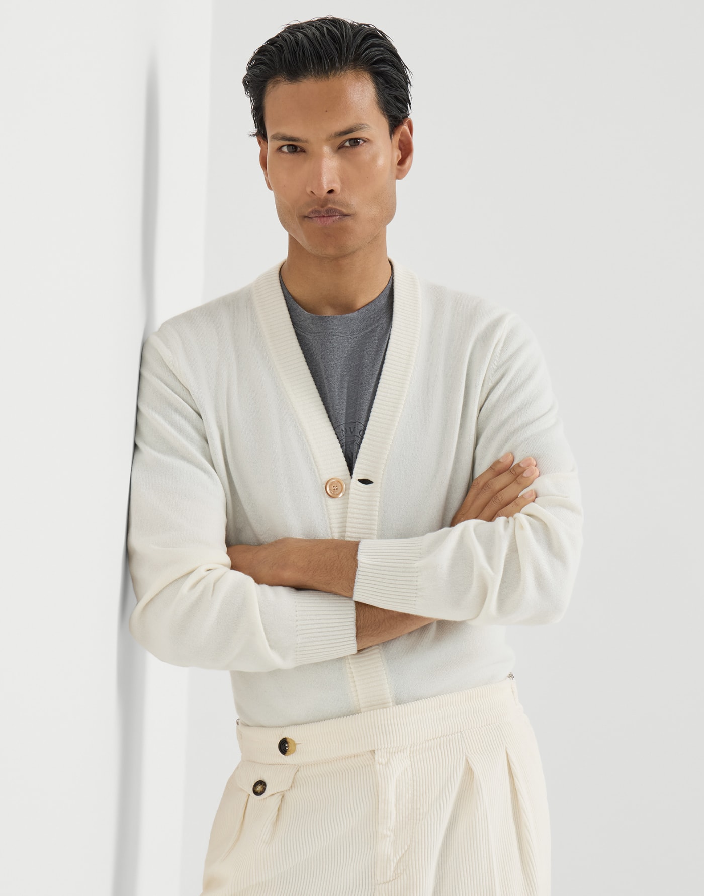 Cashmere cardigan Panama Man - Brunello Cucinelli
