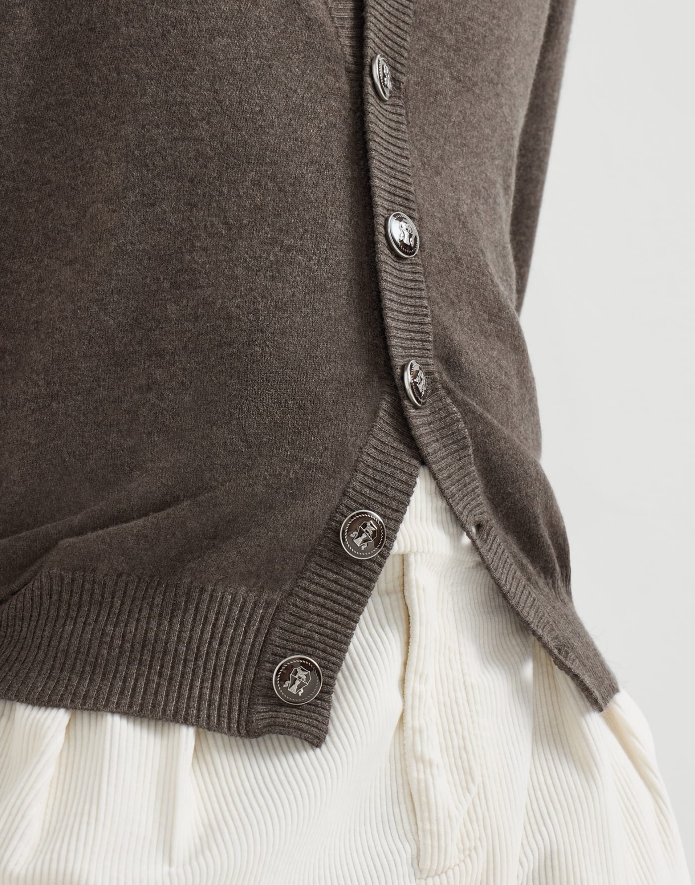Cashmere cardigan Brown Man - Brunello Cucinelli