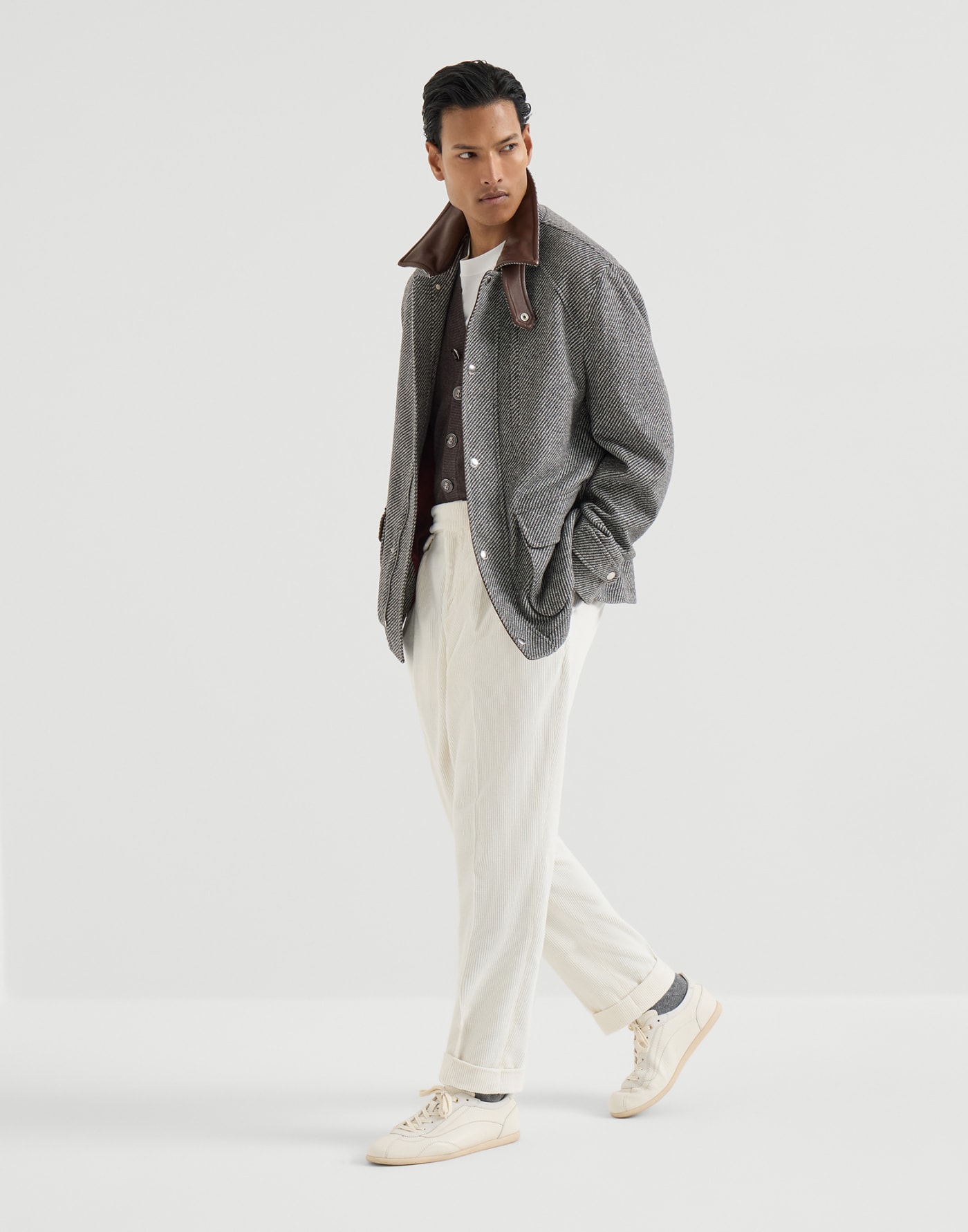 Cashmere cardigan Brown Man - Brunello Cucinelli