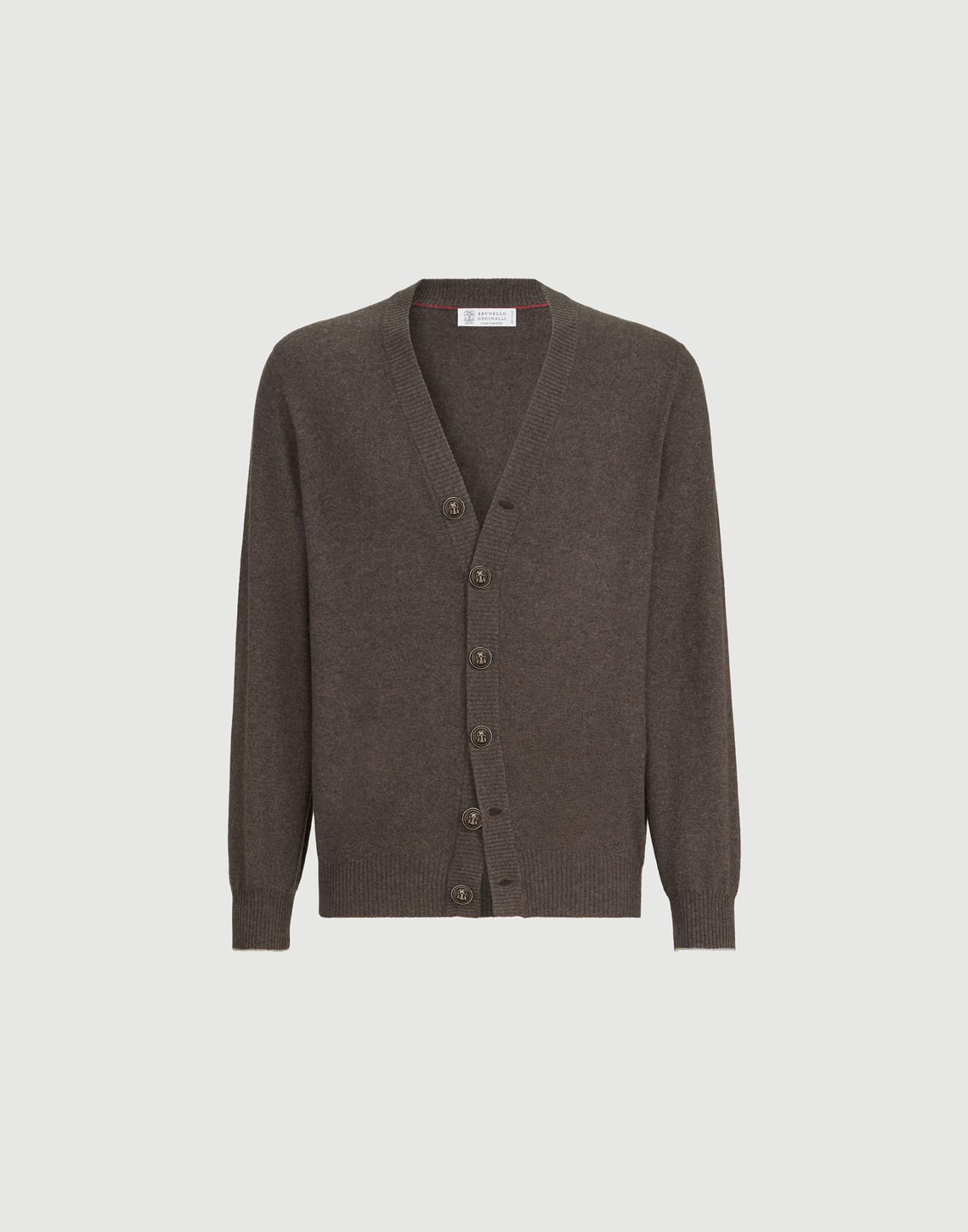 Cashmere cardigan Brown Man - Brunello Cucinelli