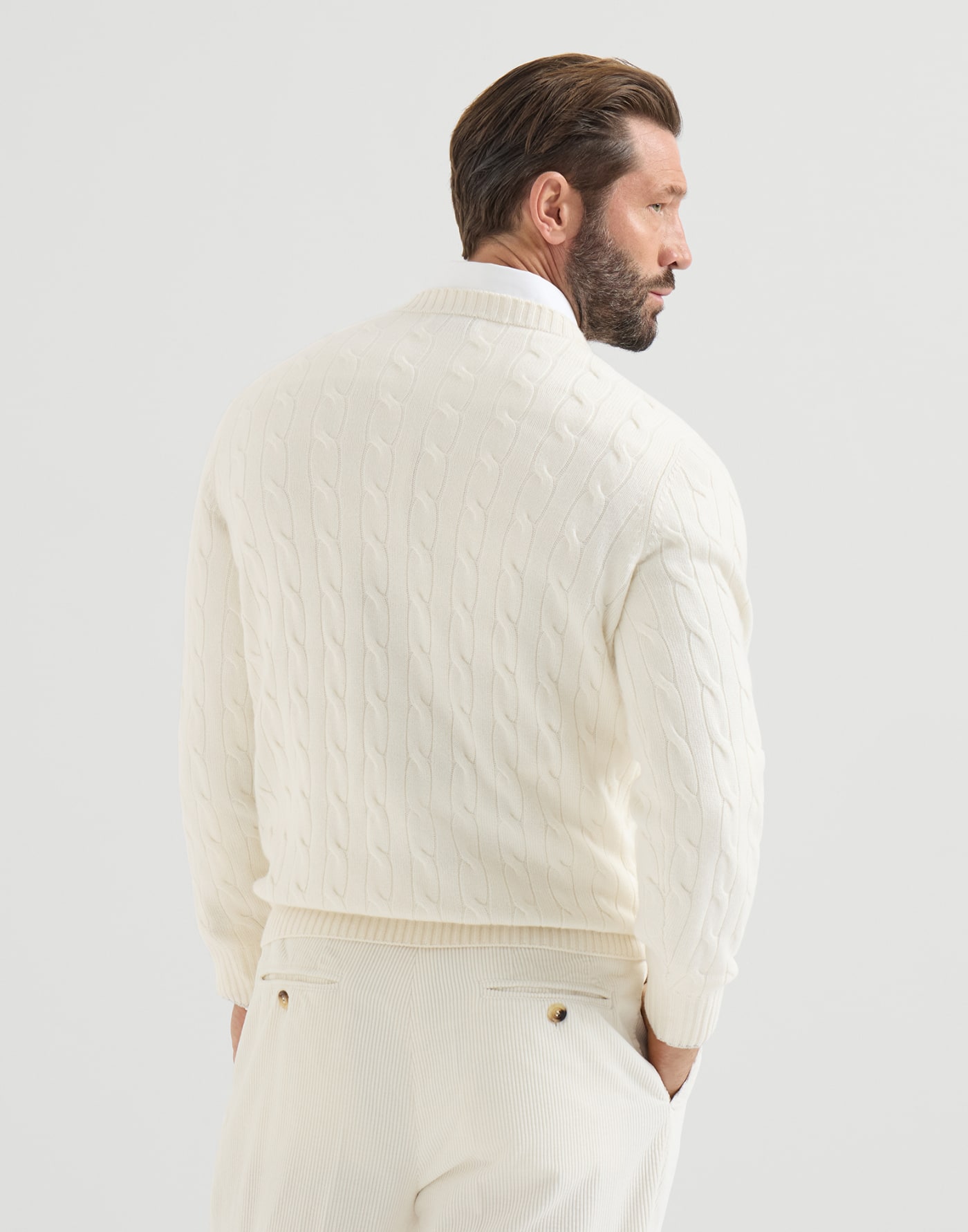 Cable knit sweater Panama Man - Brunello Cucinelli
