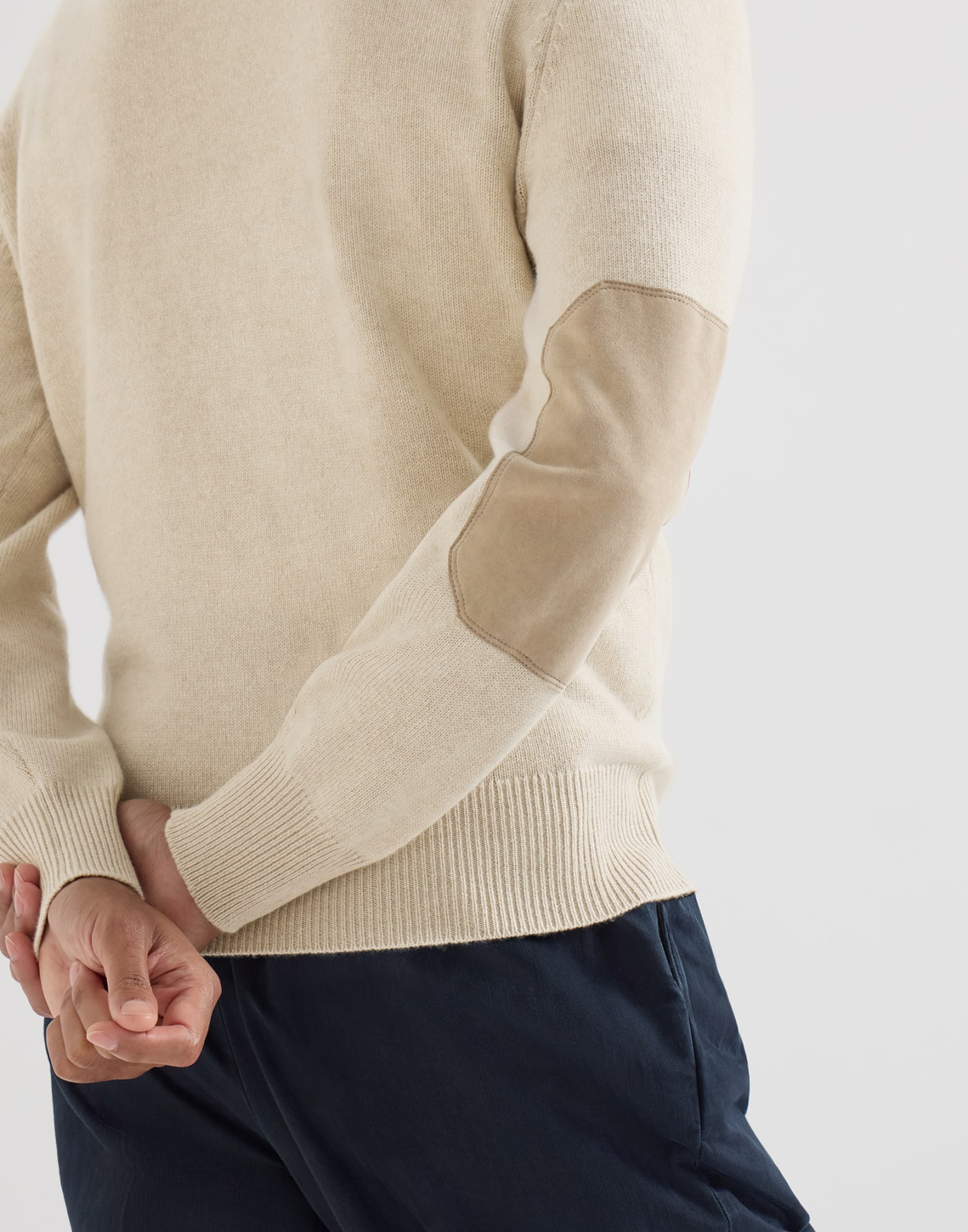 Cashmere knit polo shirt Sand Man - Brunello Cucinelli