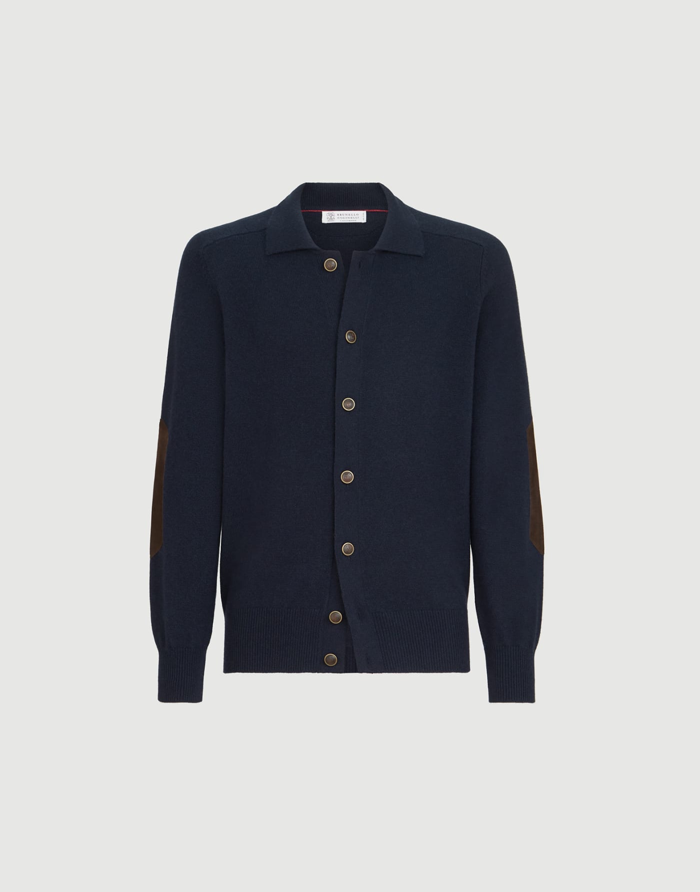 Cashmere cardigan Navy Blue Man - Brunello Cucinelli