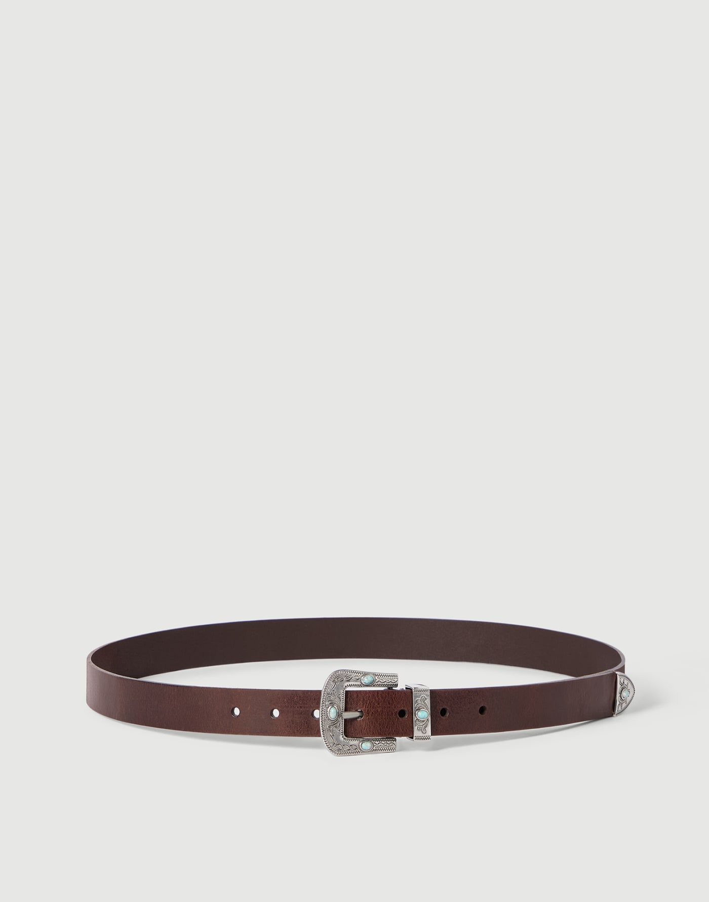 Pull-up calfskin belt Ebony Man - Brunello Cucinelli
