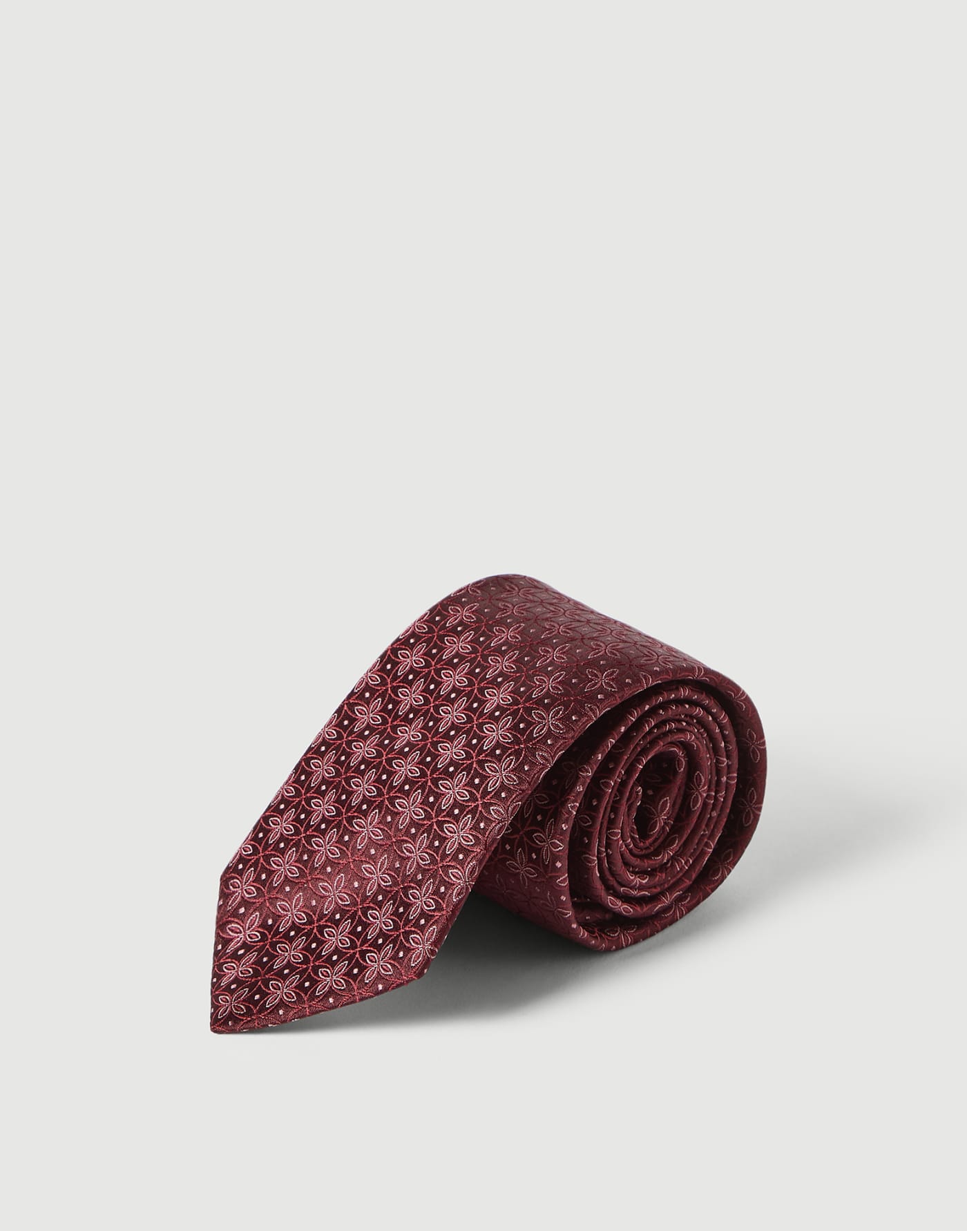 Silk tie with pattern Burgundy Man - Brunello Cucinelli