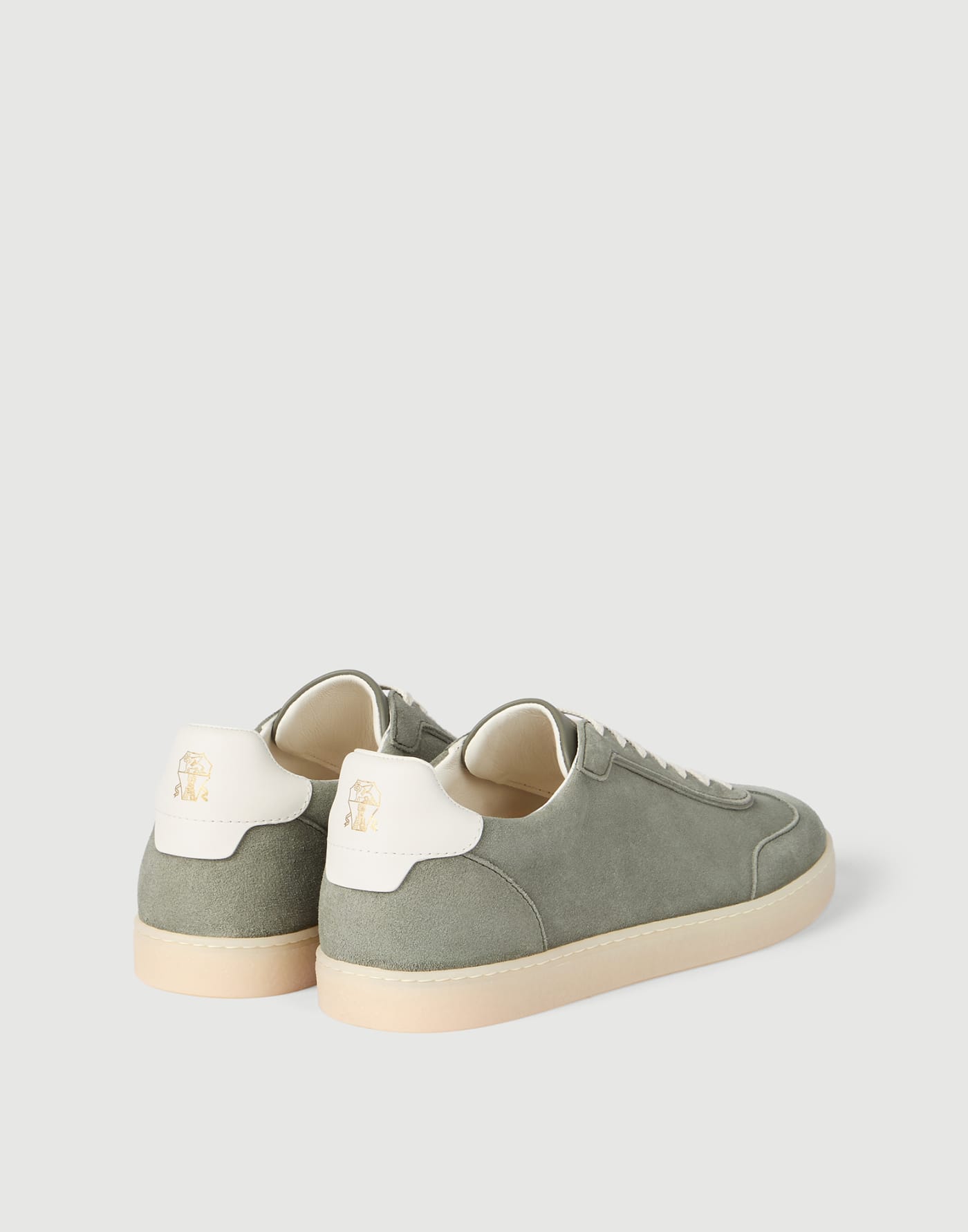 Zapatillas de piel de ante Khaki Hombre - Brunello Cucinelli