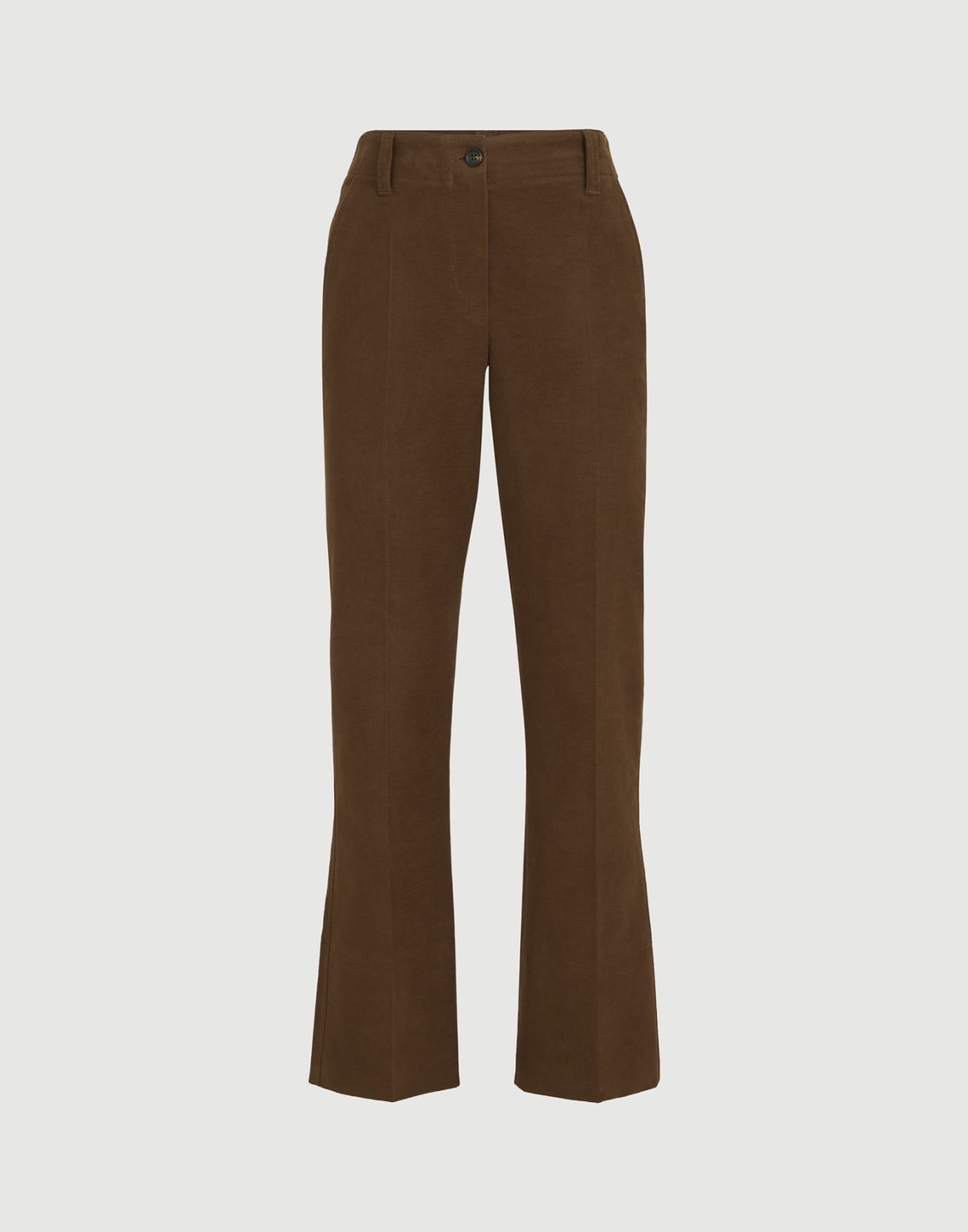 Moleskin cigarette trousers Cocoa Woman - Brunello Cucinelli
