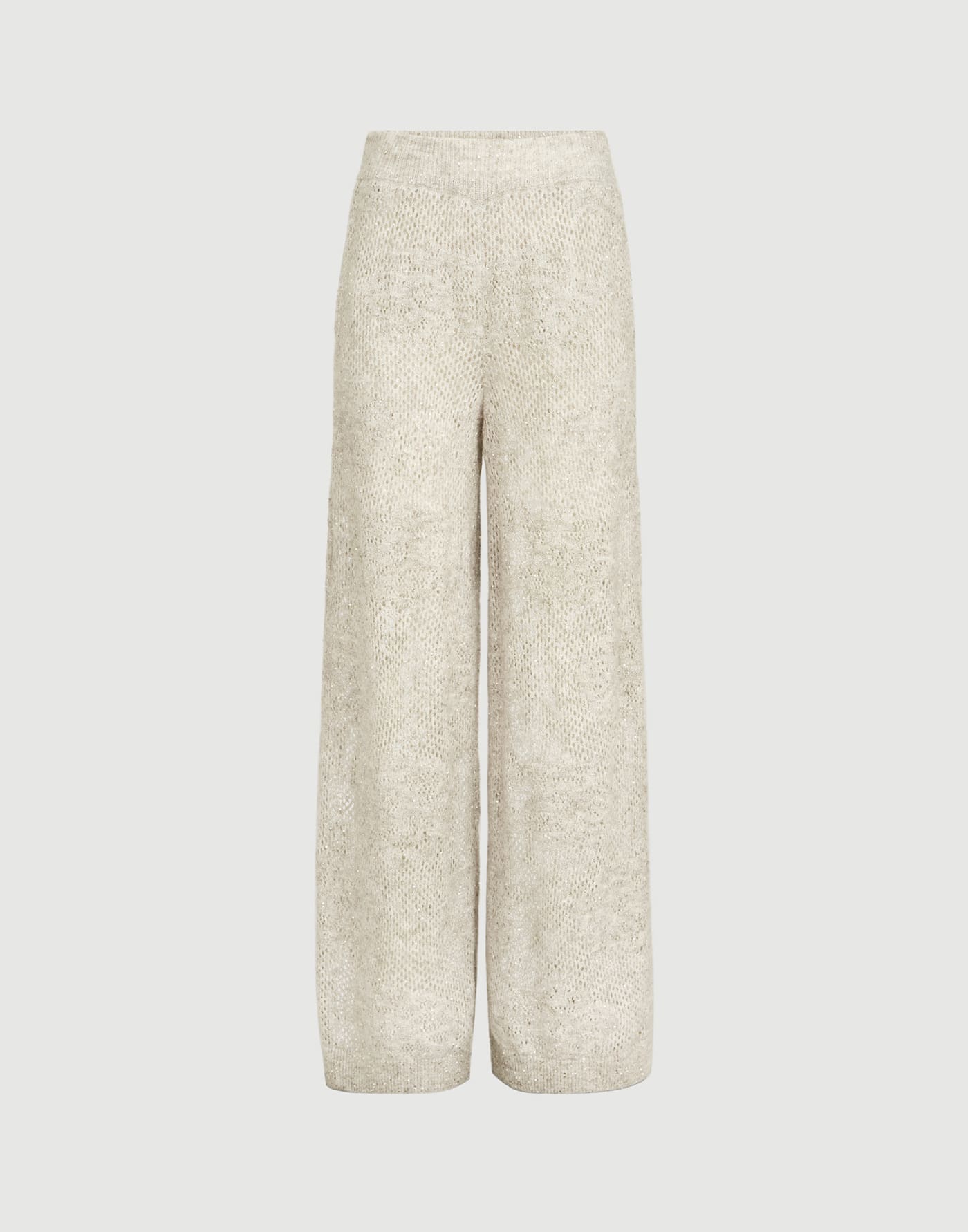 Lace flowers track trousers Buff Woman - Brunello Cucinelli