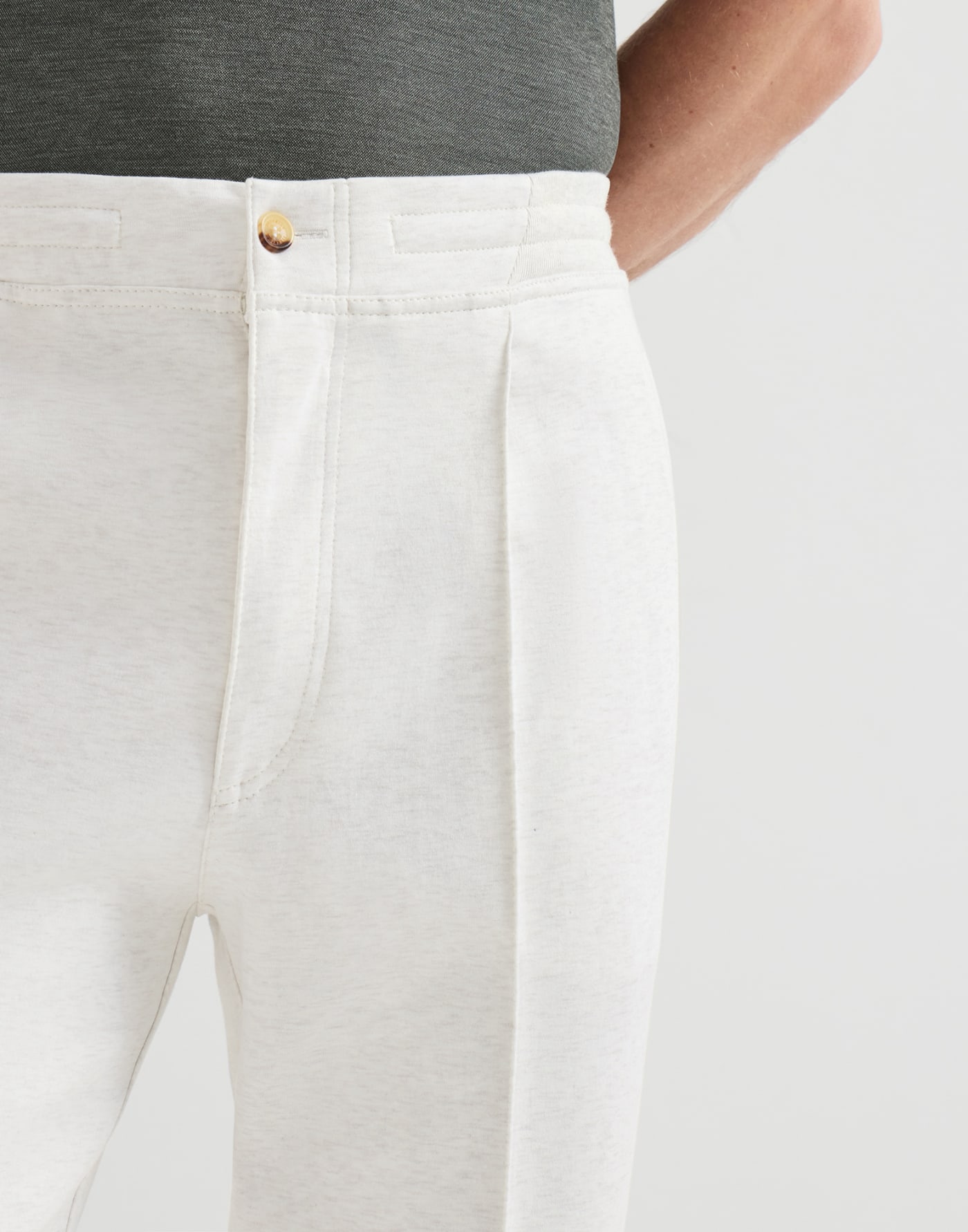 Double cloth trousers Travertine Man - Brunello Cucinelli