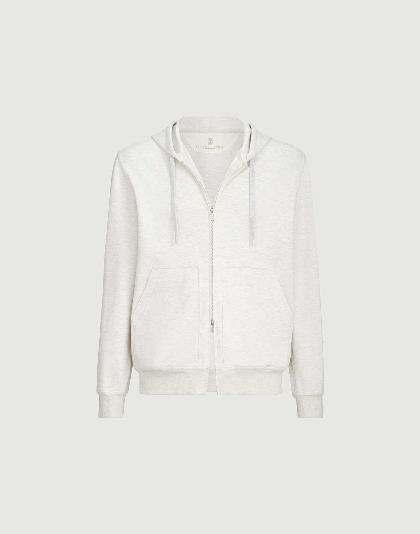 Double cloth sweatshirt White Man - Brunello Cucinelli