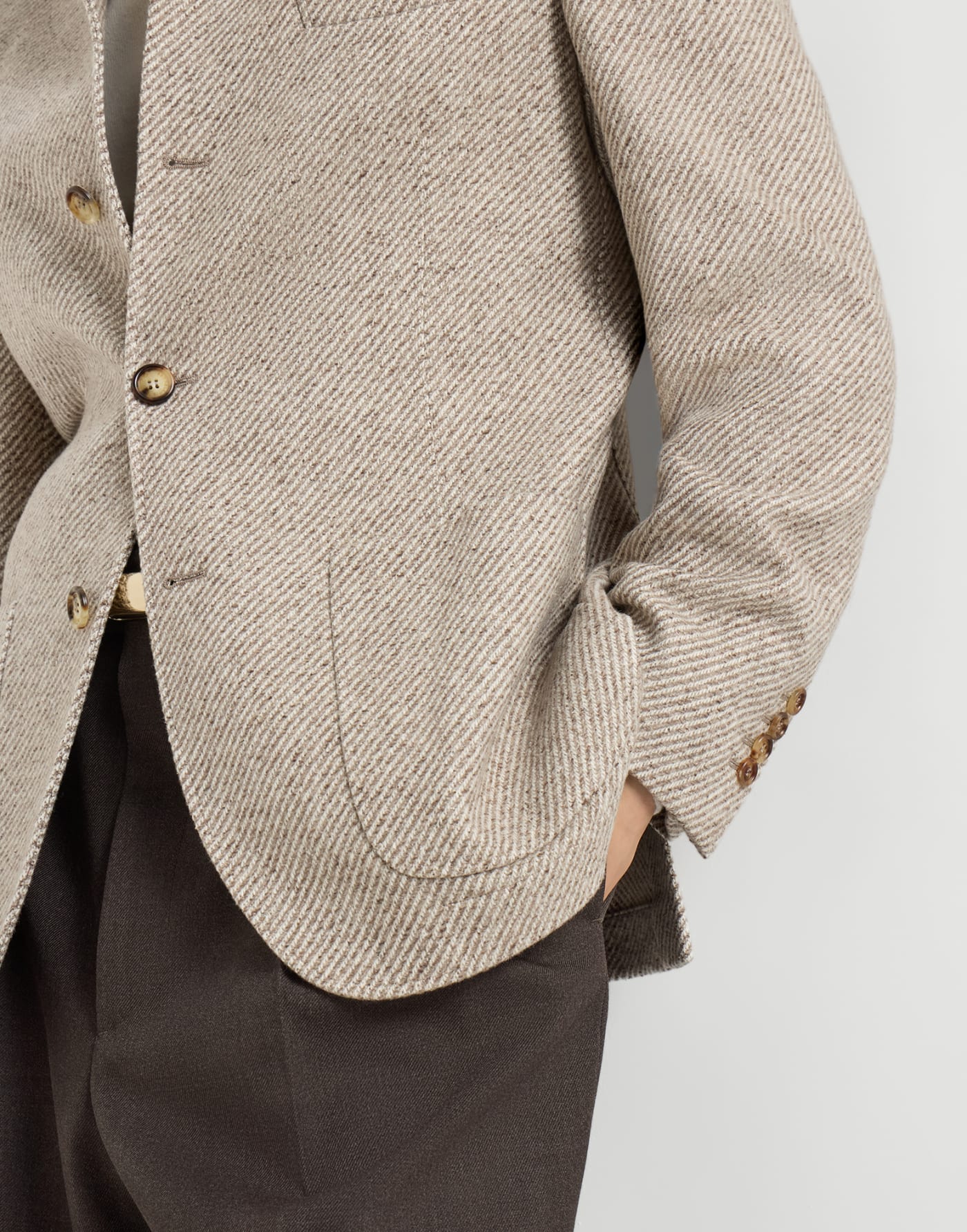 Diagonal outerwear Sand Man - Brunello Cucinelli