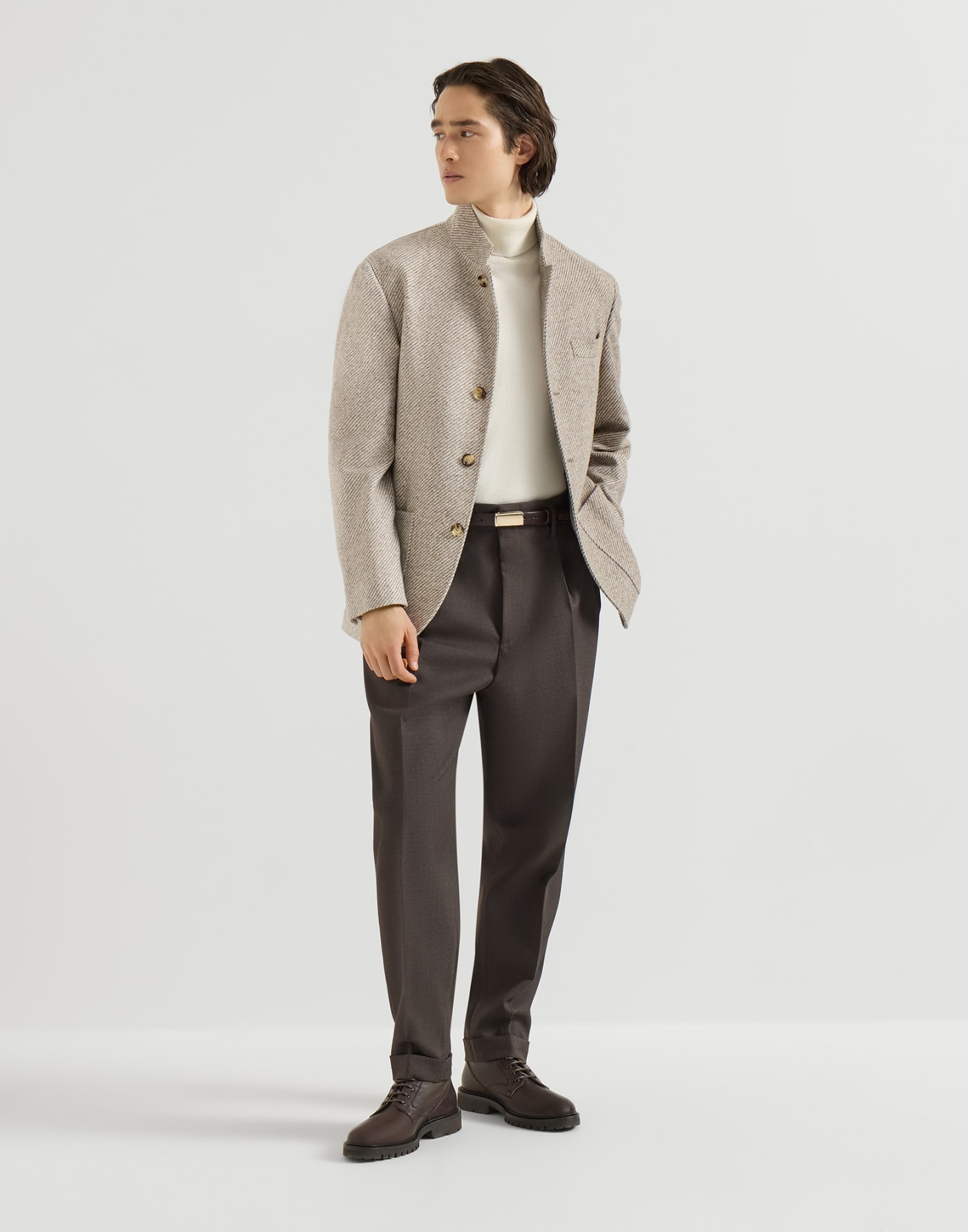 Diagonal outerwear Sand Man - Brunello Cucinelli