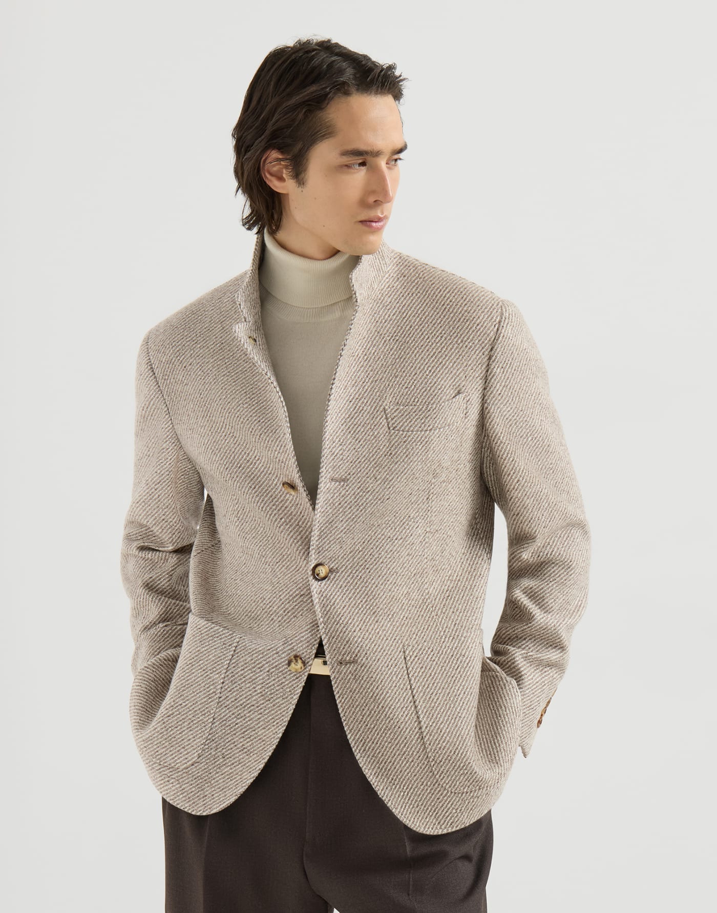 Diagonal outerwear Sand Man - Brunello Cucinelli
