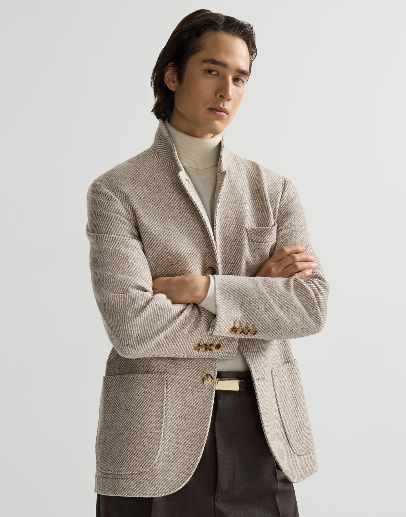 Diagonal outerwear Sand Man - Brunello Cucinelli