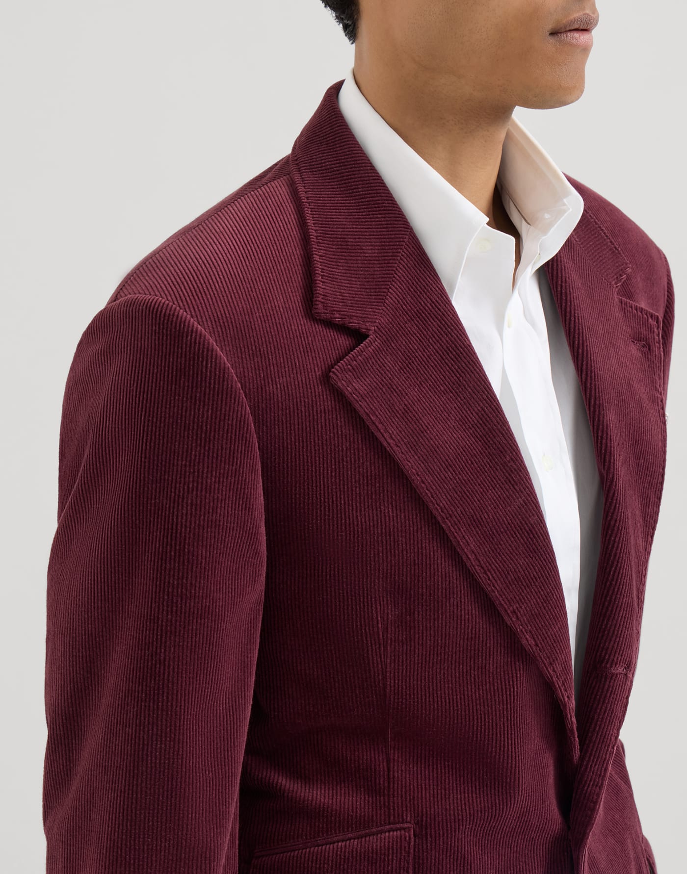 Corduroy blazer Burgundy Man - Brunello Cucinelli