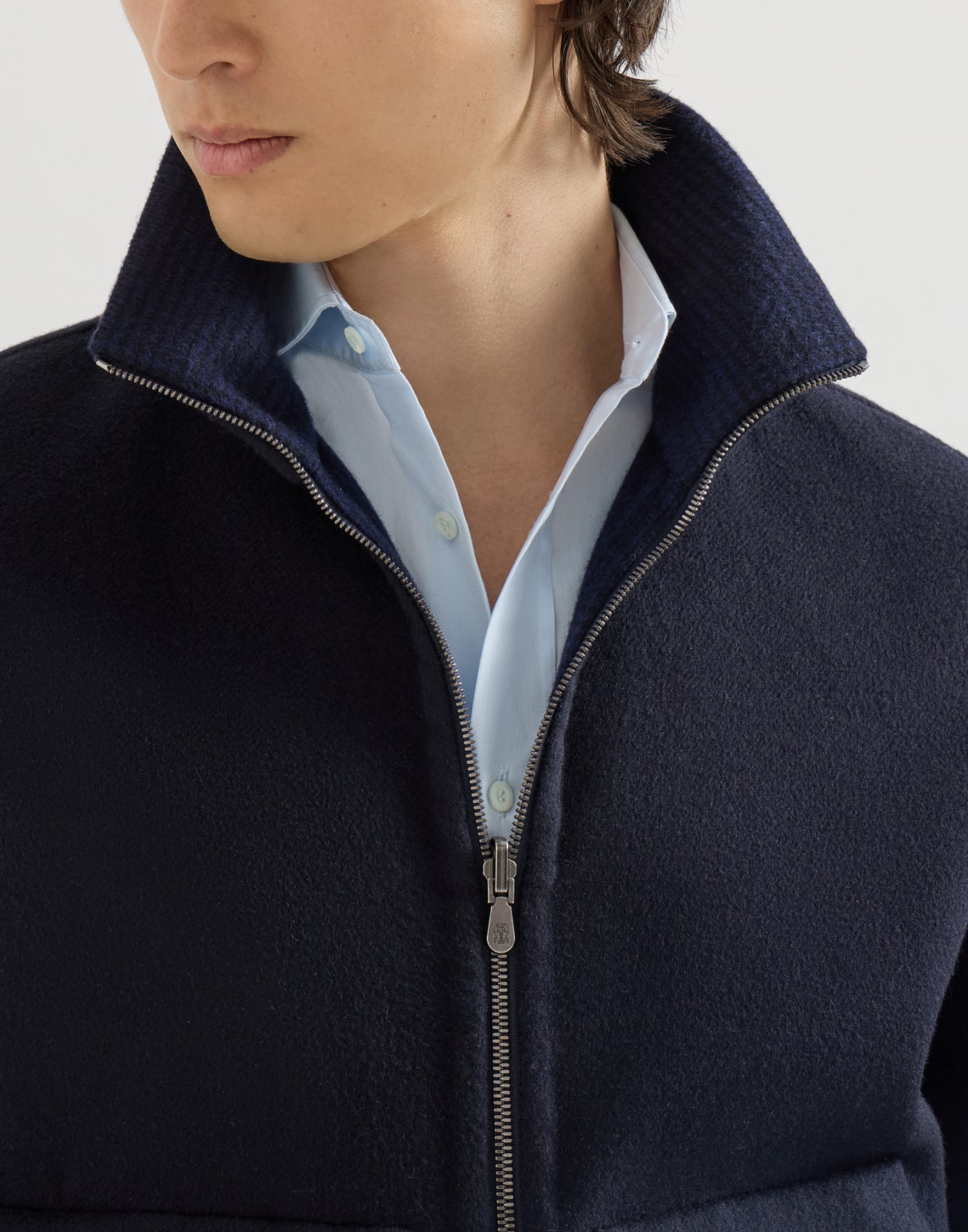 Reversible bomber jacket Blue Man - Brunello Cucinelli
