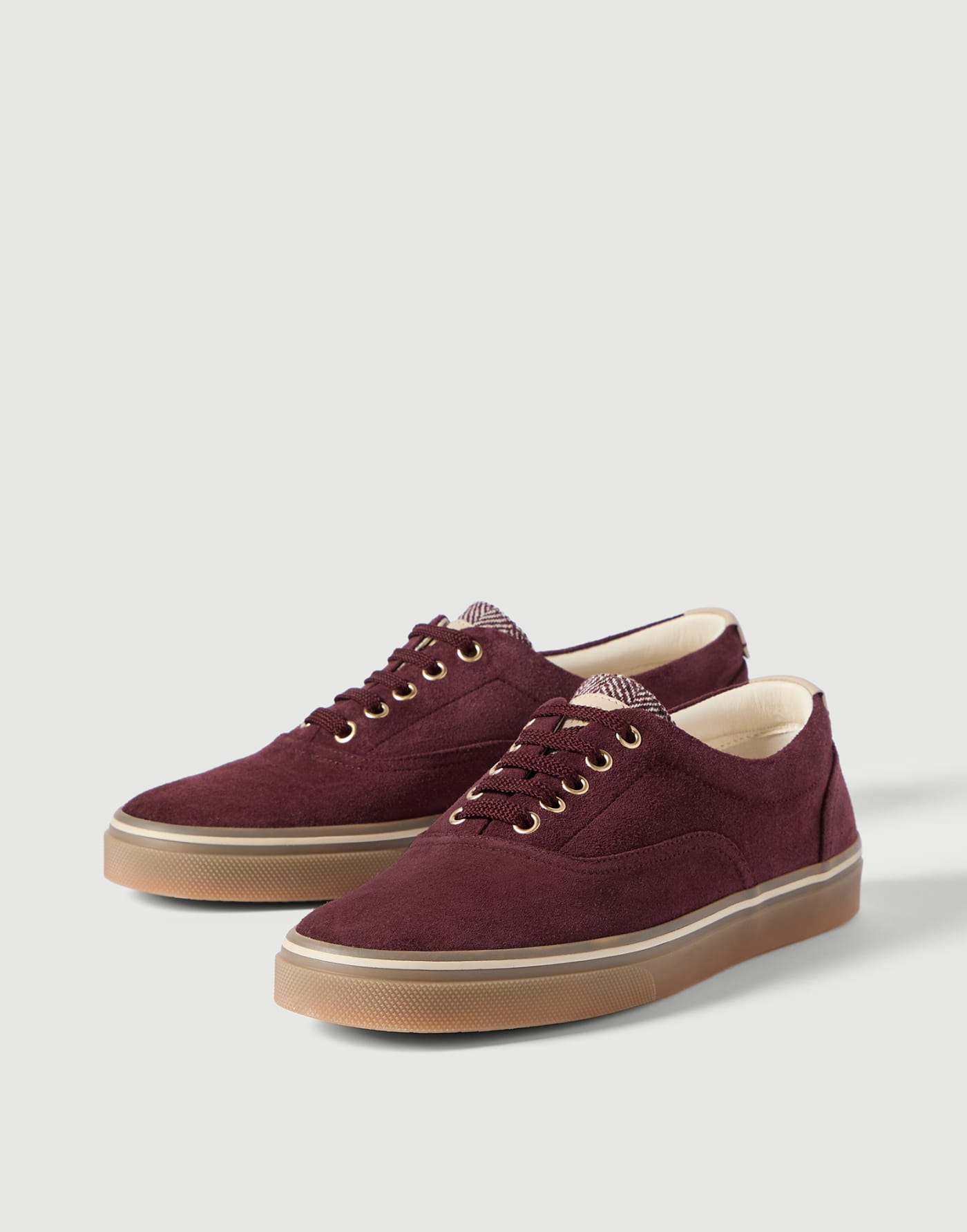 Suede sneakers Red Man - Brunello Cucinelli