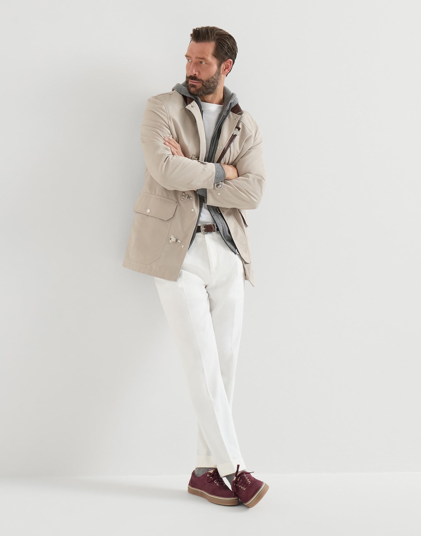 Suede sneakers Red Man - Brunello Cucinelli