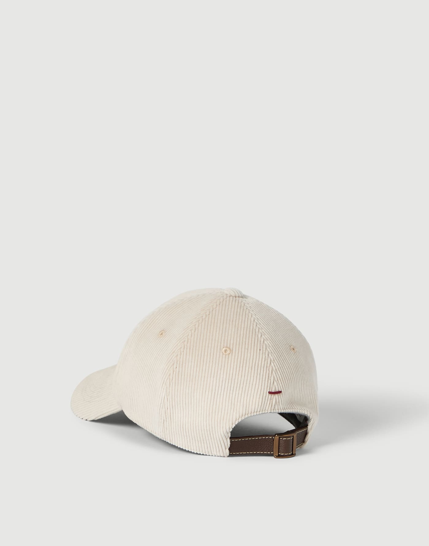 Corduroy baseball cap Ivory Man - Brunello Cucinelli