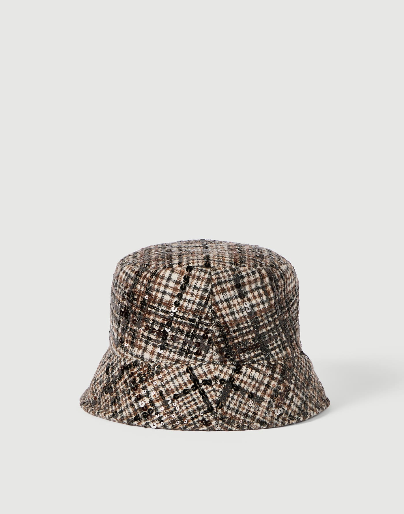 Bucket hat with dazzling embroidery Brown Woman - Brunello Cucinelli