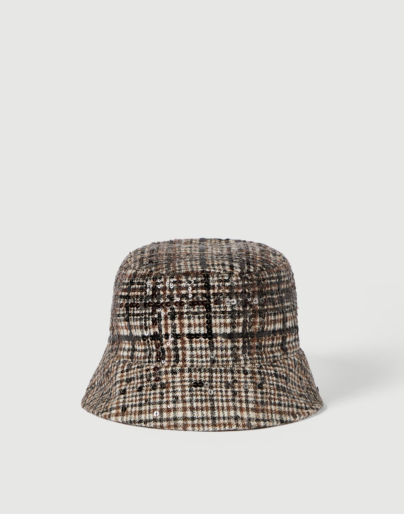 Bucket hat with dazzling embroidery Brown Woman - Brunello Cucinelli