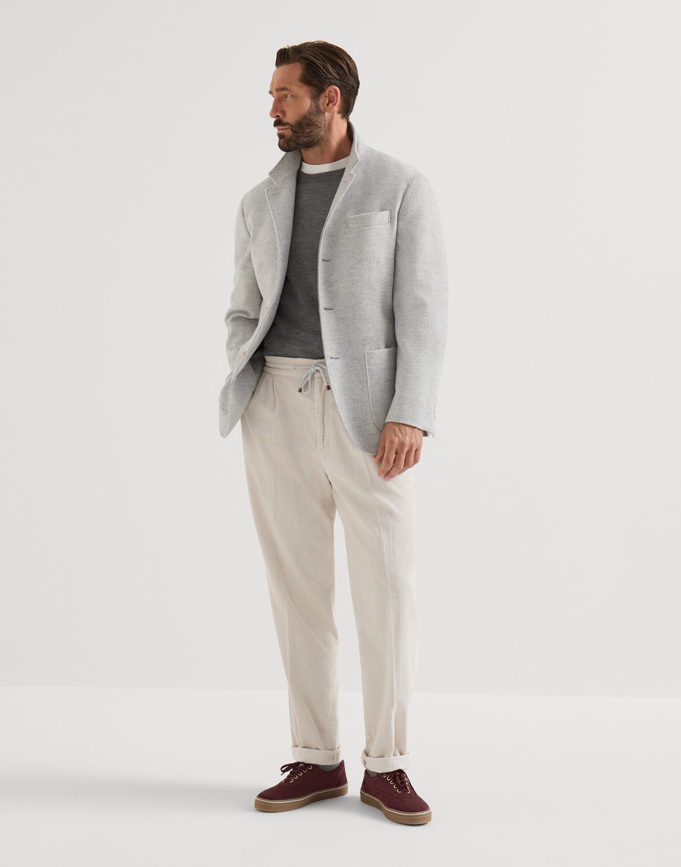 Blazer-style outerwear Gravel Man - Brunello Cucinelli