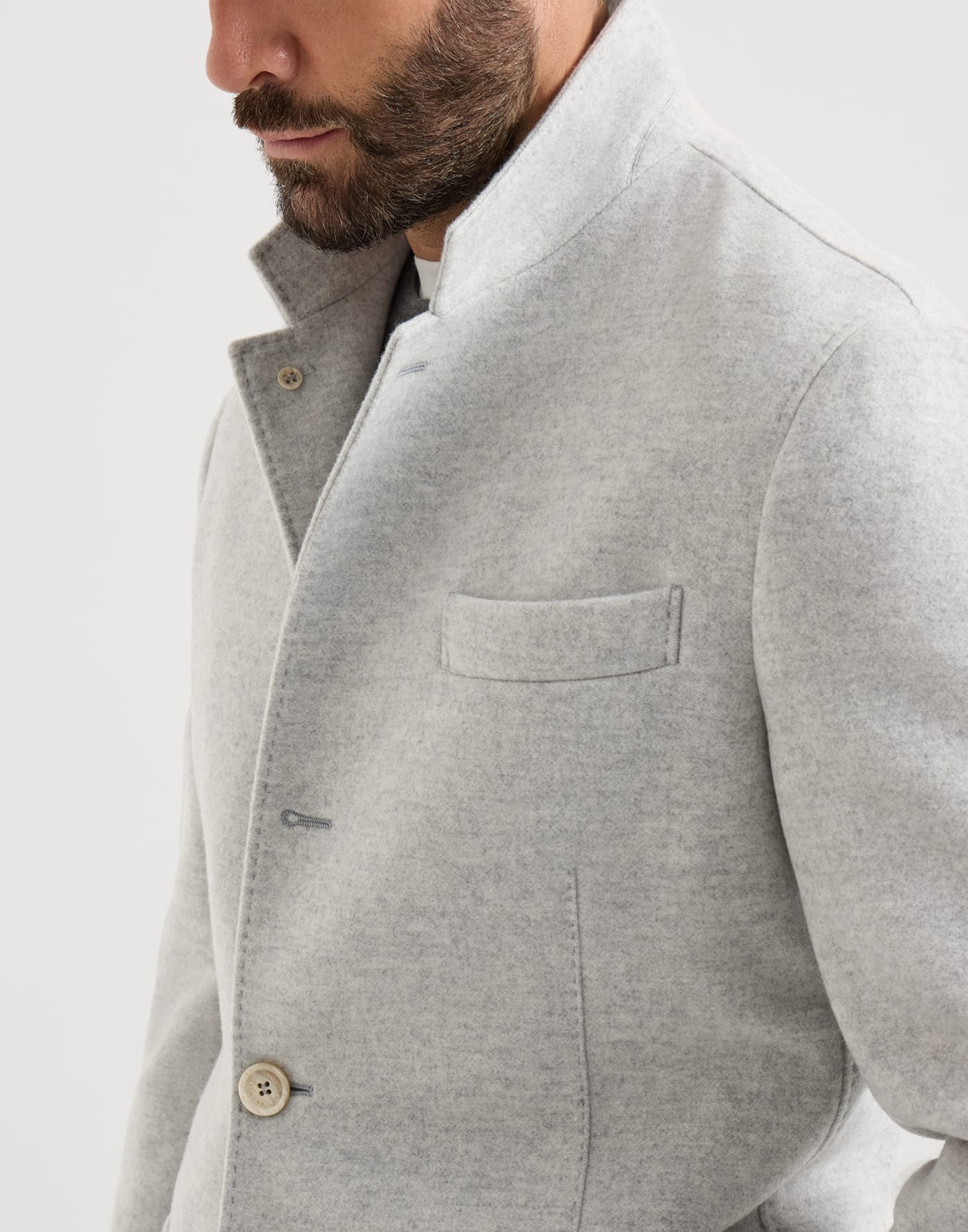 Blazer-style outerwear Gravel Man - Brunello Cucinelli