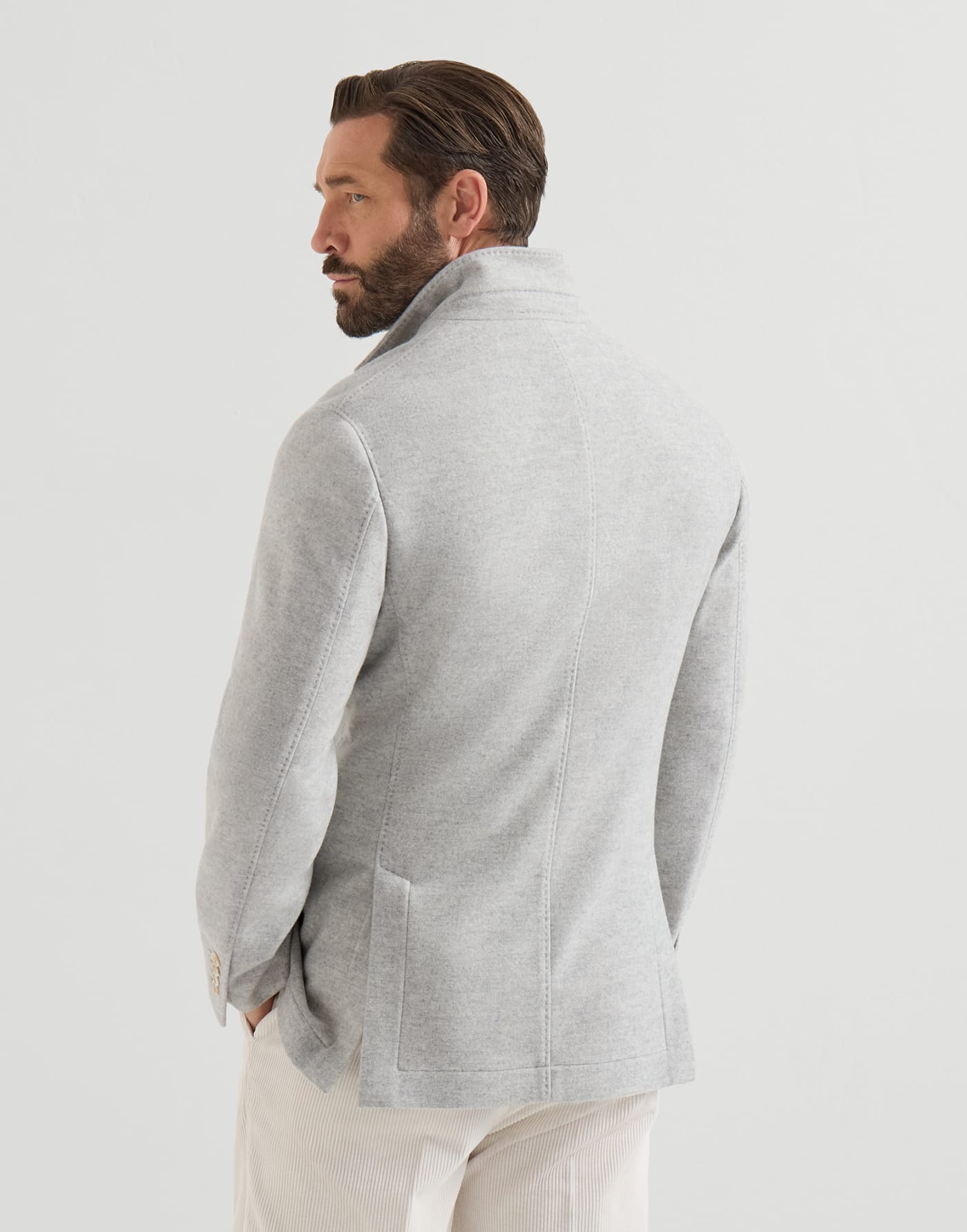 Blazer-style outerwear Gravel Man - Brunello Cucinelli