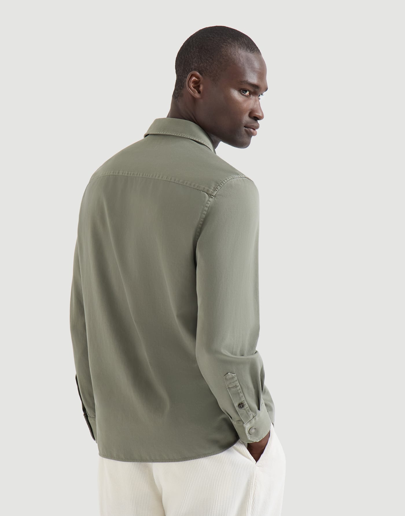 Cotton gabardine overshirt Military Man - Brunello Cucinelli