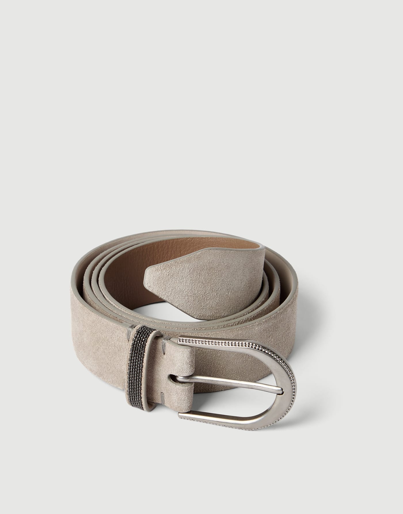 Suede belt Light Grey Woman - Brunello Cucinelli
