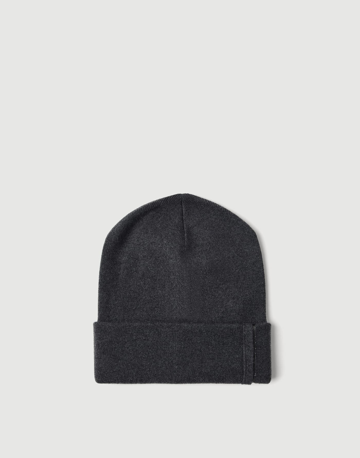 Knit beanie Lignite Grey Woman - Brunello Cucinelli